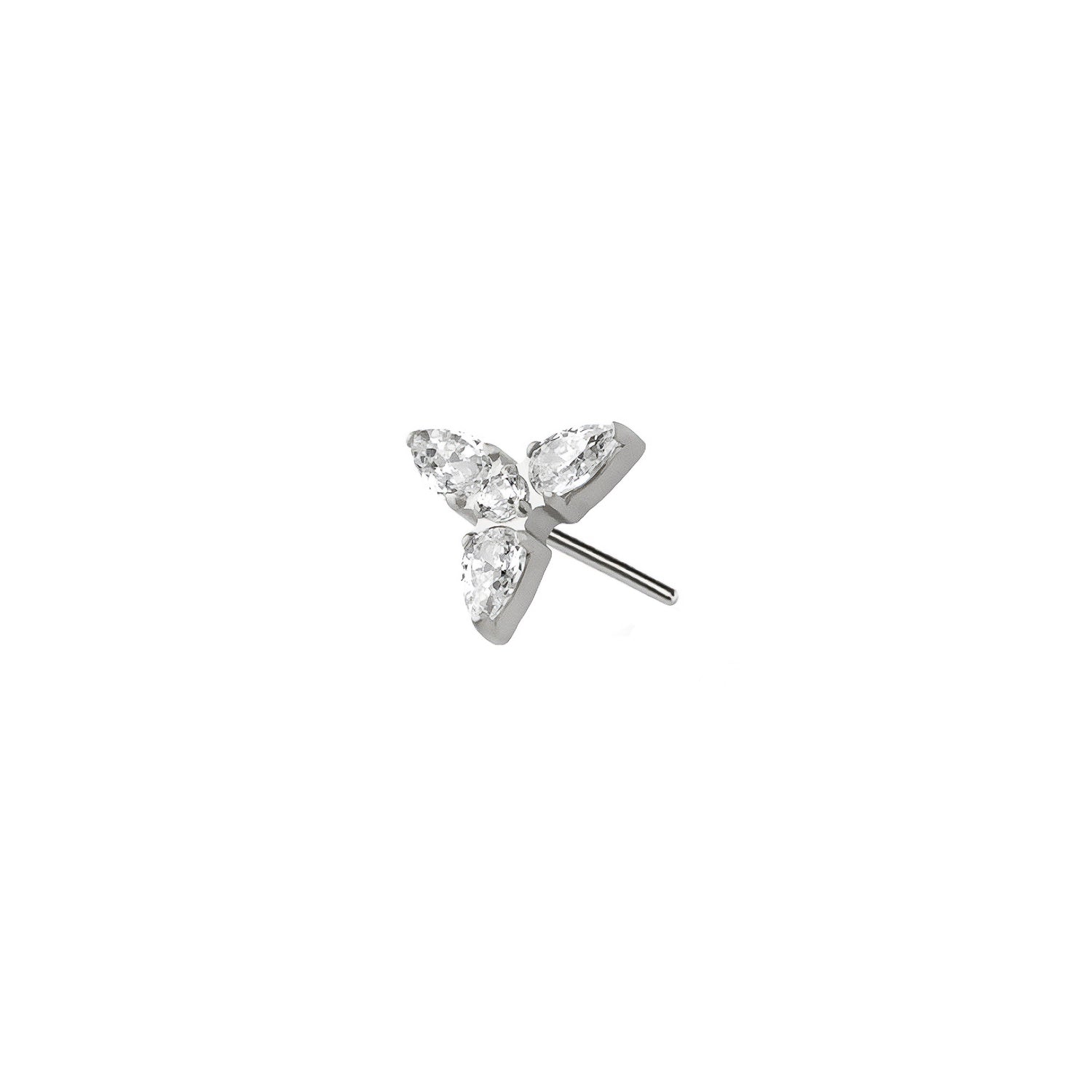 Star Threadless Labret Earring – Titanium Implant Grade ASTM F136