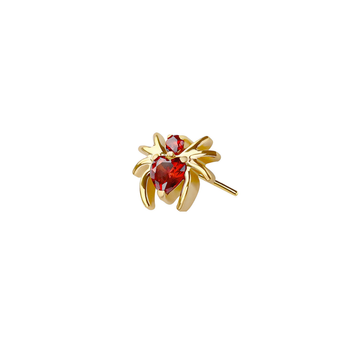 Micro Spider Threadless Labret Earring – Titanium Implant Grade ASTM F136