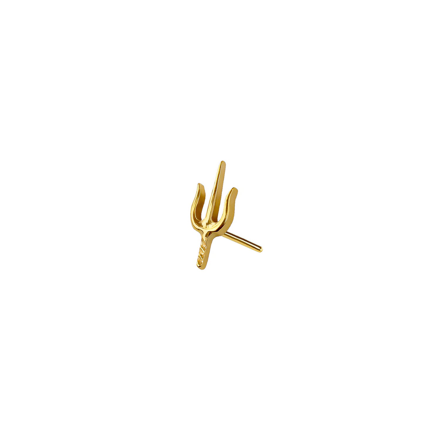 Micro Trident Threadless Labret Earring– Titanium Implant Grade ASTM F136