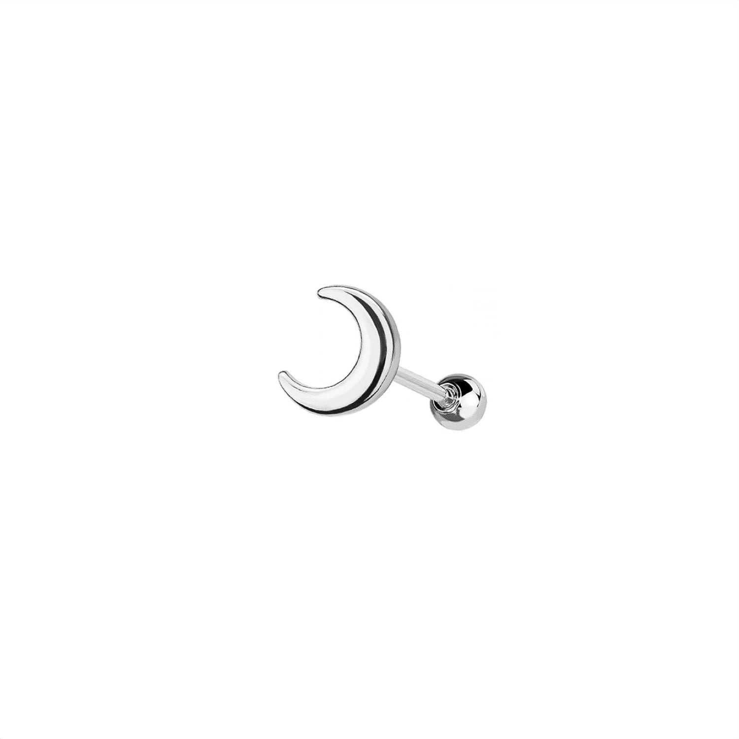 Micro Crescent Moon Cartilage Barbell