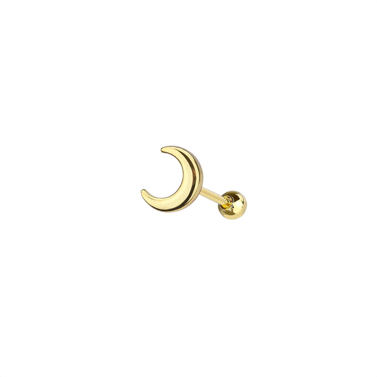 Micro Crescent Moon Cartilage Barbell