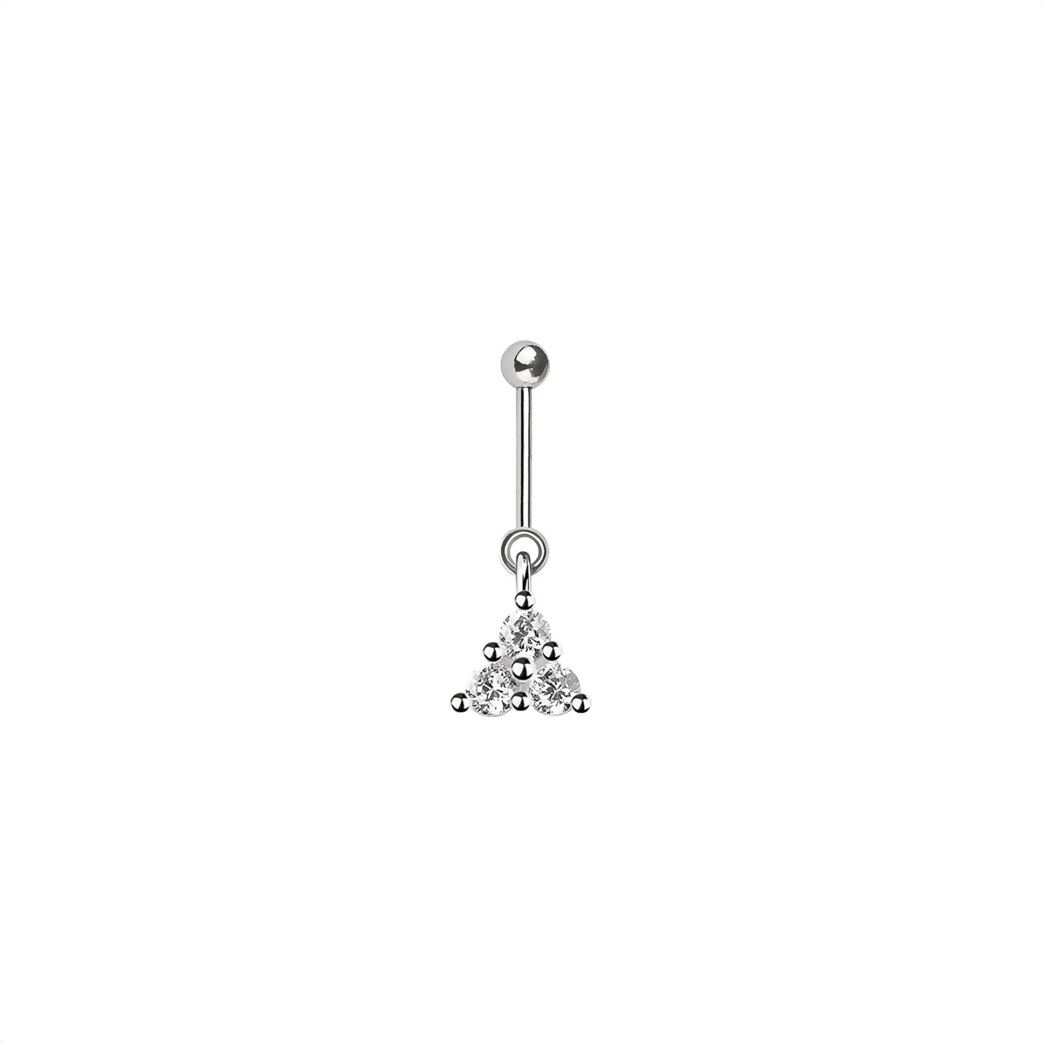 Triple Star Vertical Helix Earring