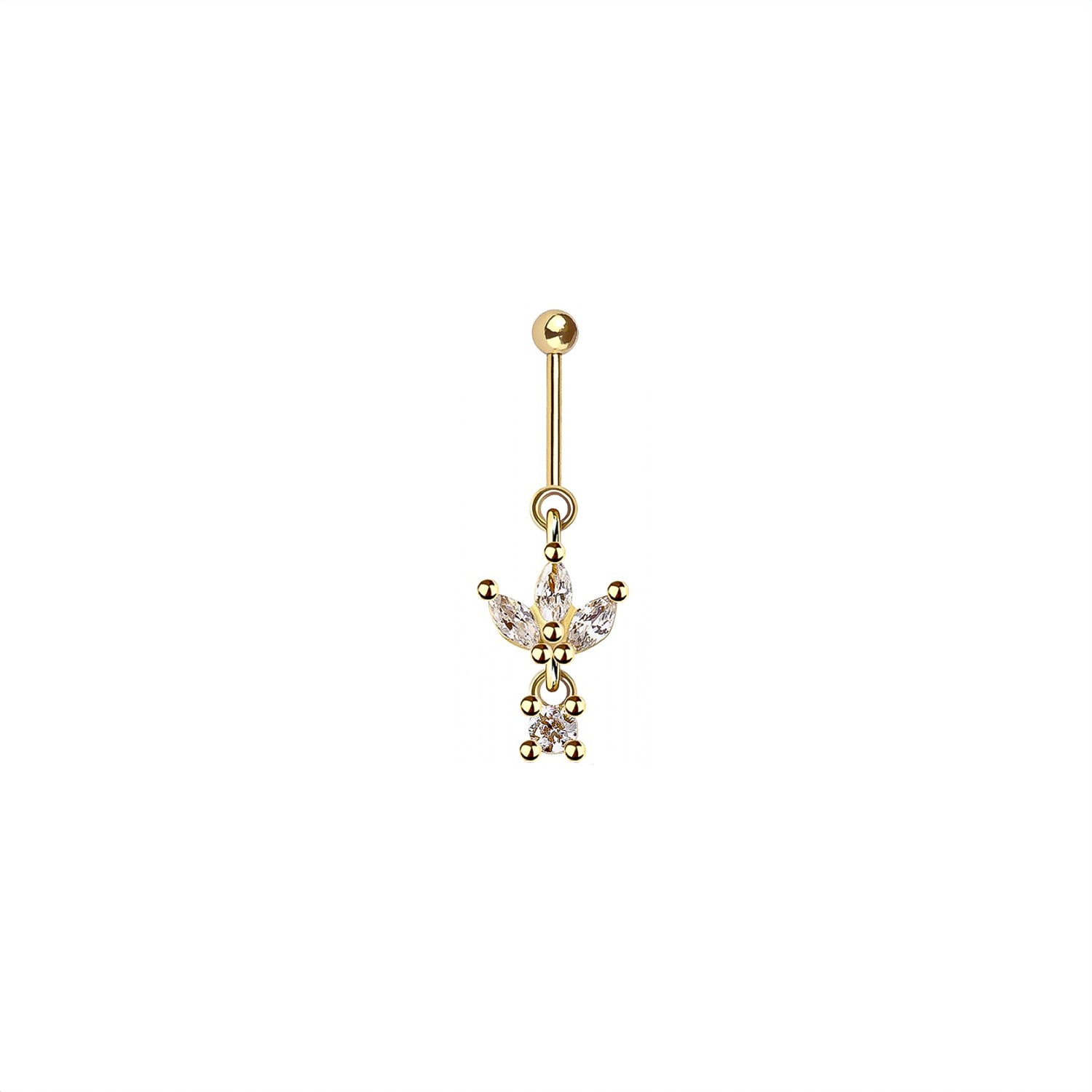 Marquise Vertical Helix Earring