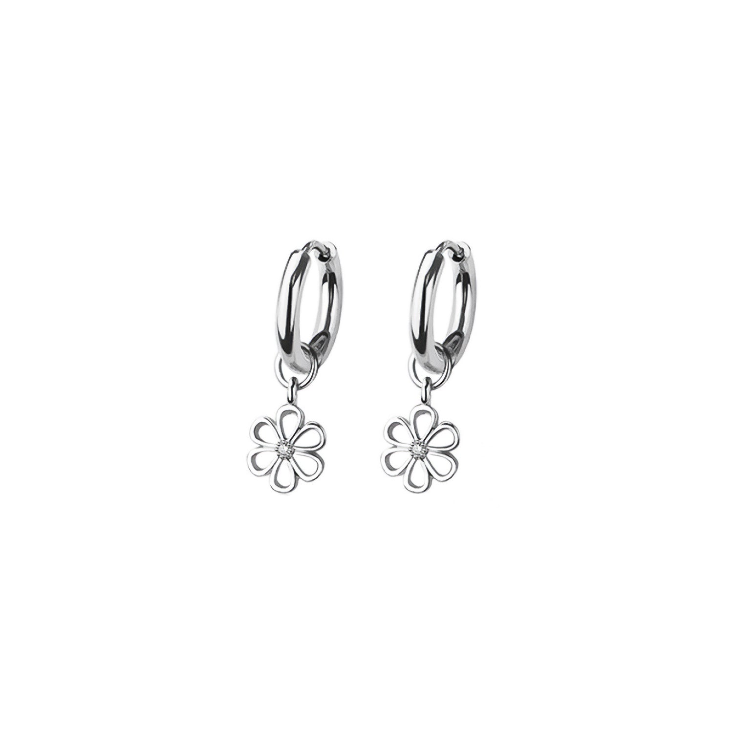 Daisy Huggie Hoop Earrings