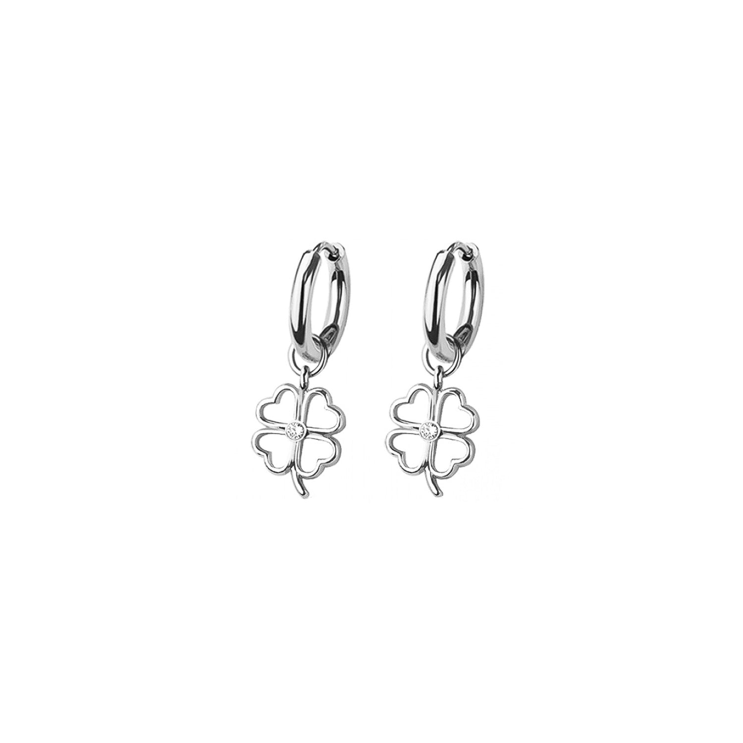 Clover Huggie Hoop Earrings