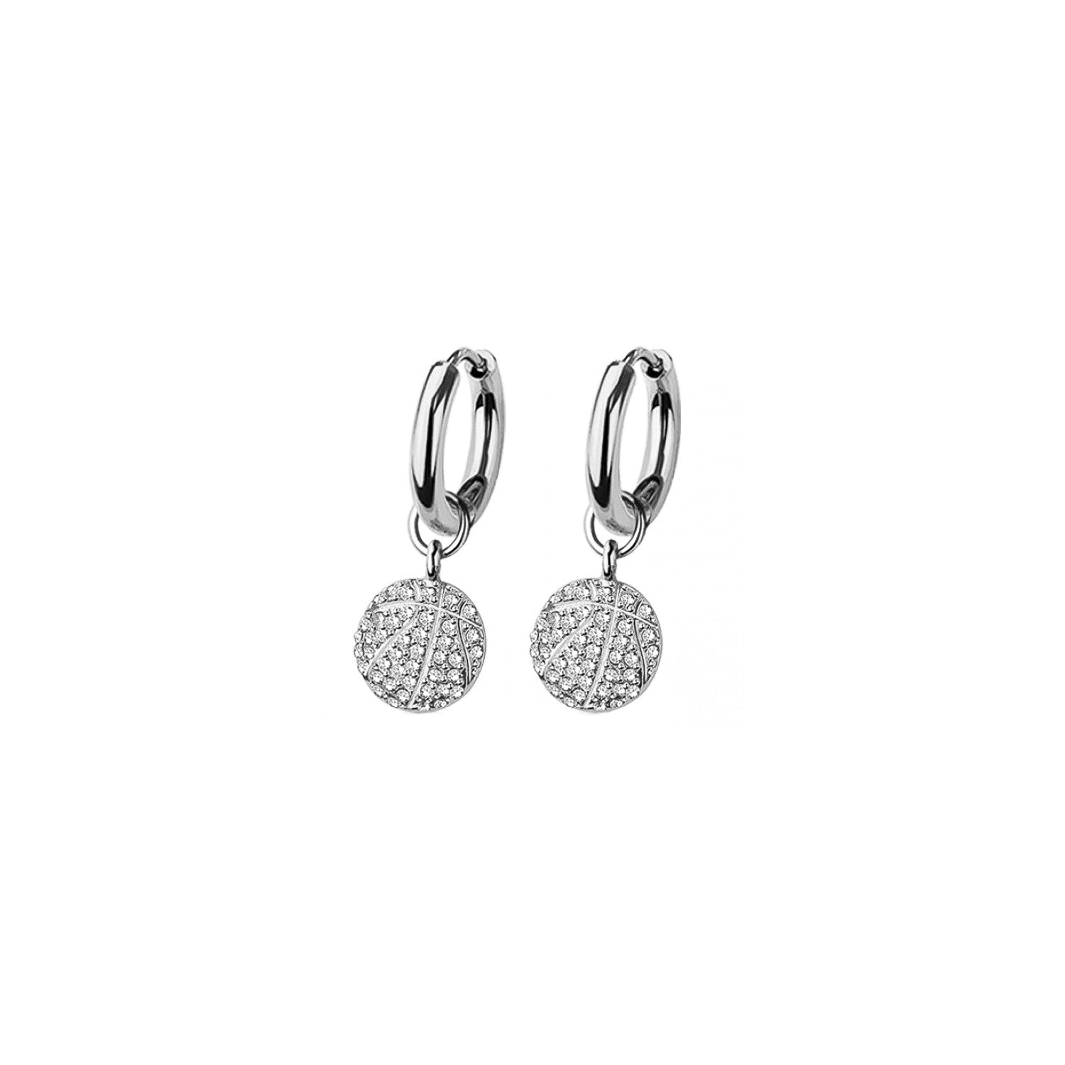 Basketball Huggie Hoop Earrings