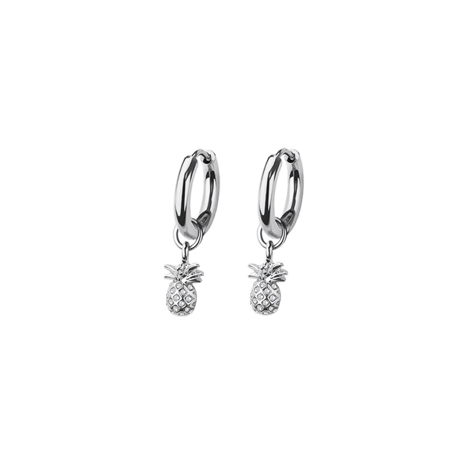 Pineapple Huggie Hoop Earrings