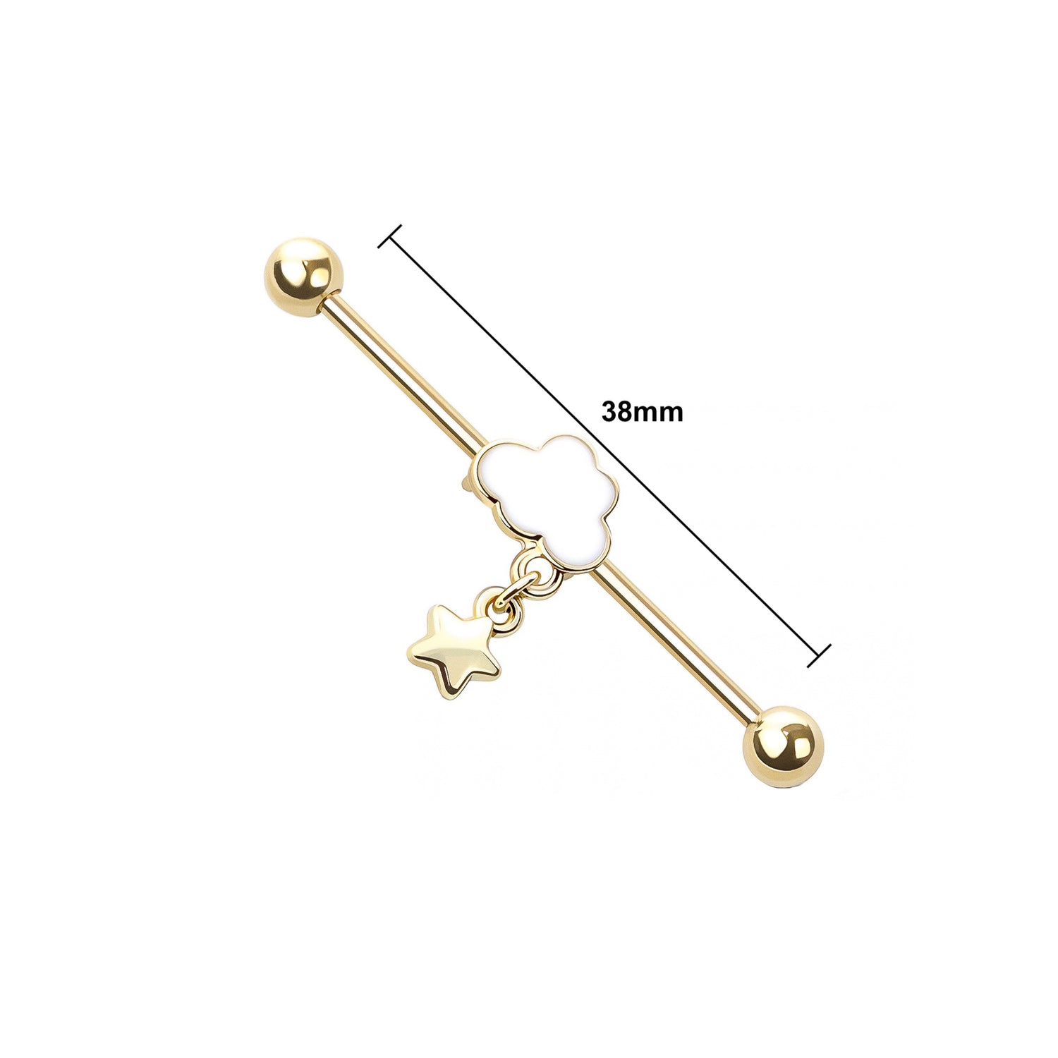 Cloud & Star Industrial Barbell