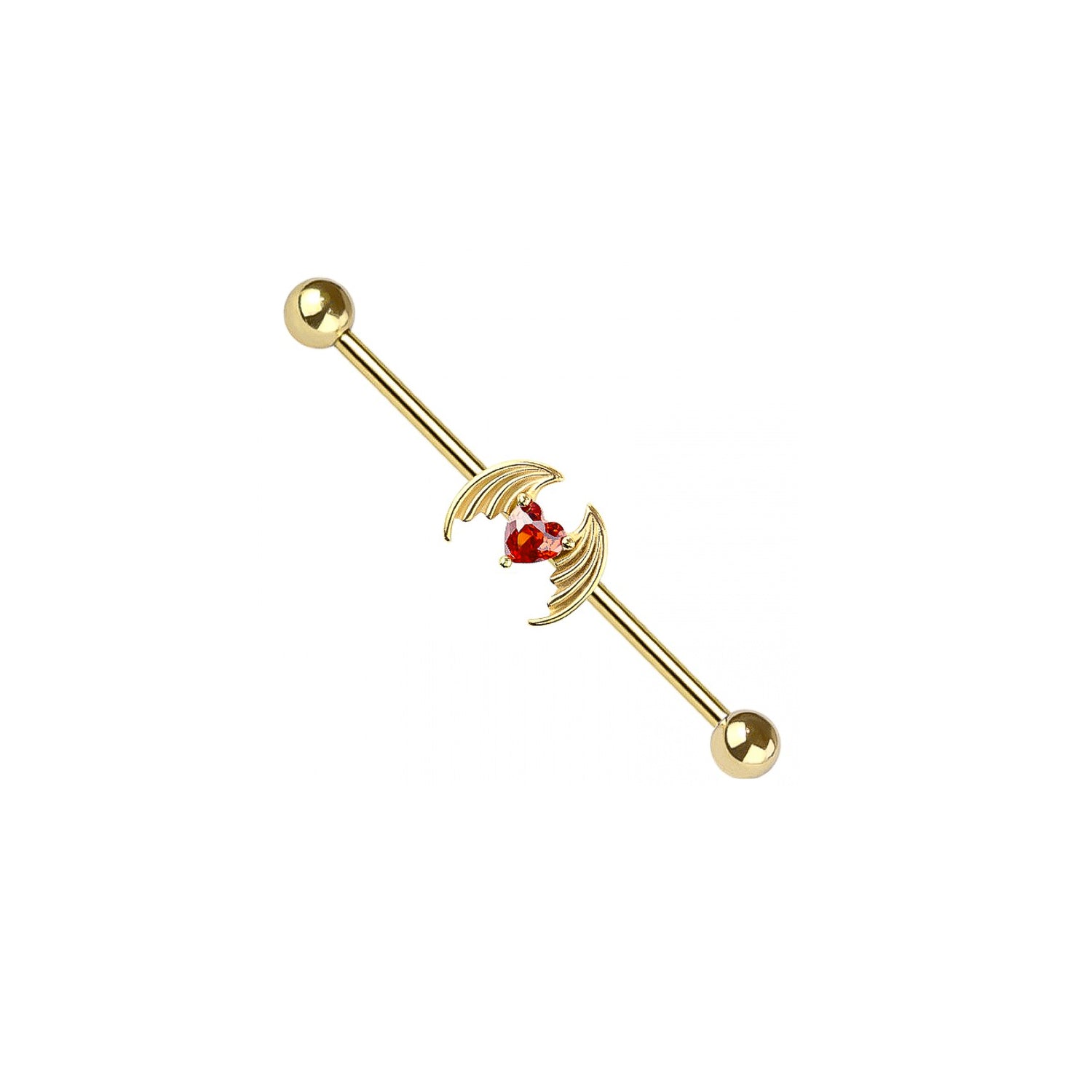 Heart Wing Industrial Barbell