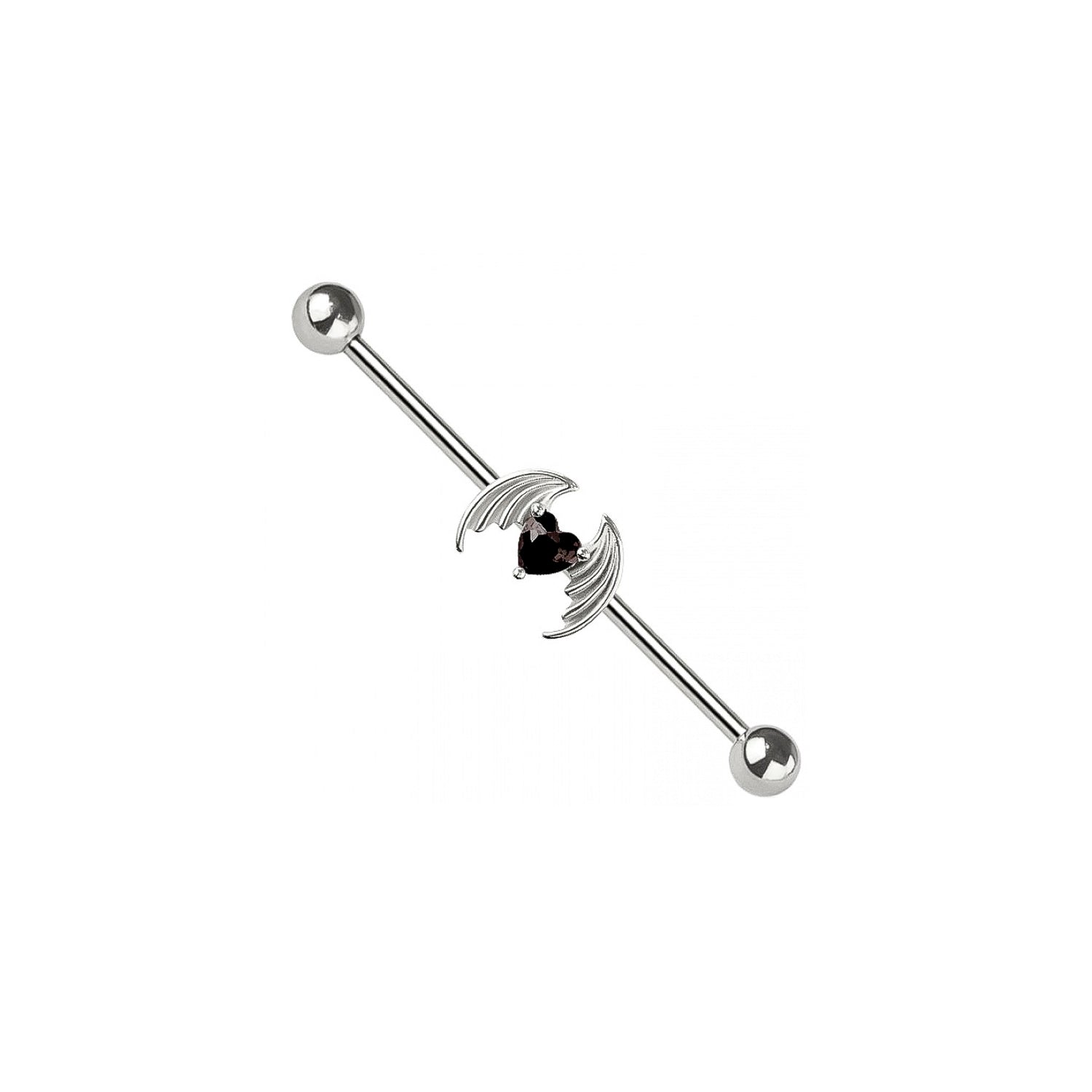 Heart Wing Industrial Barbell