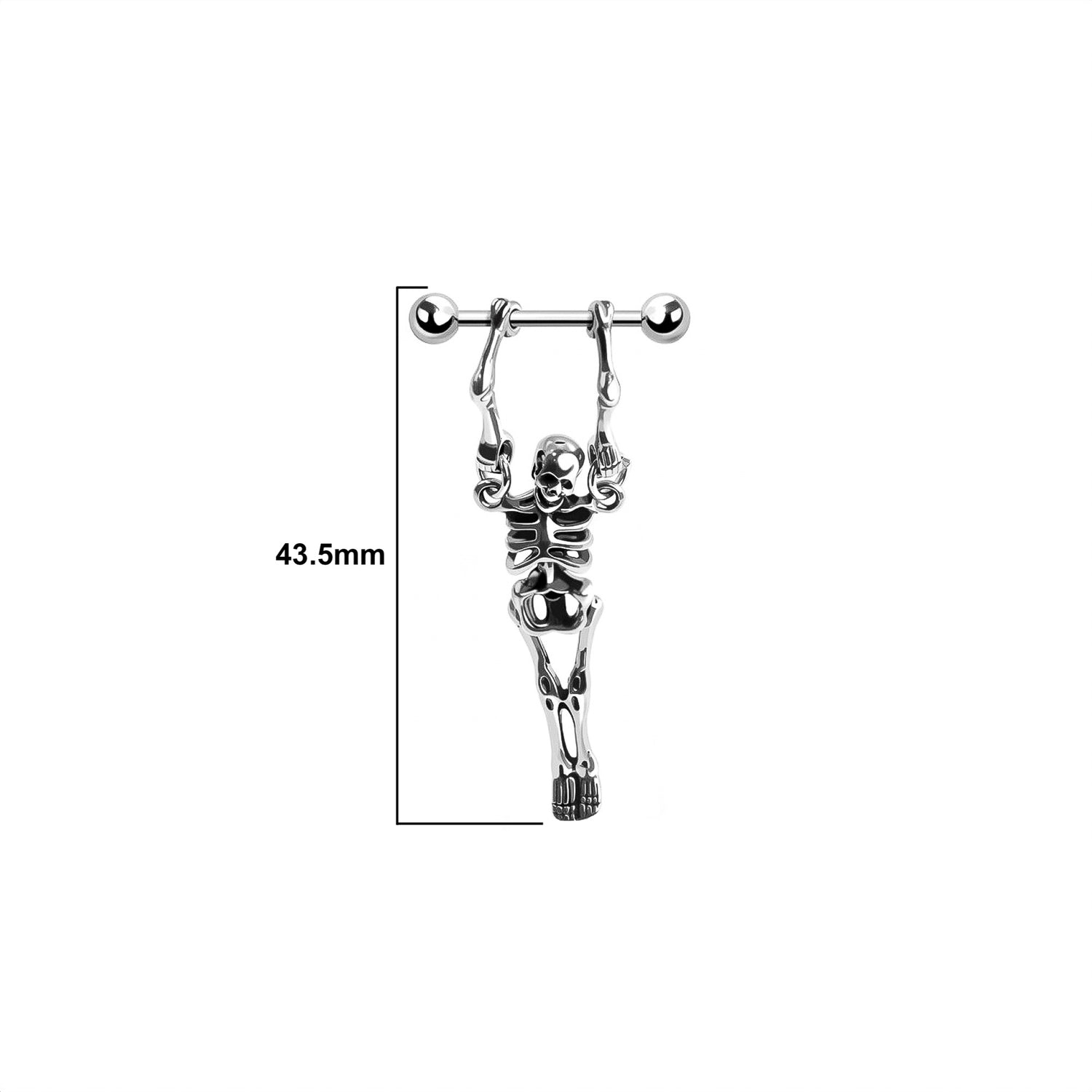 Skeleton Nipple Shield Ring
