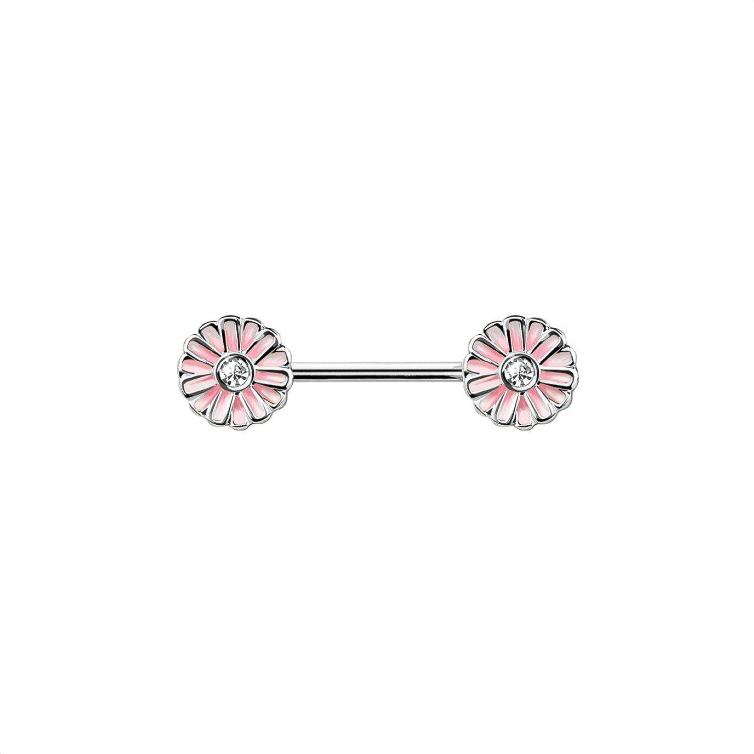 Sunburst Daisy Flower Nipple Ring