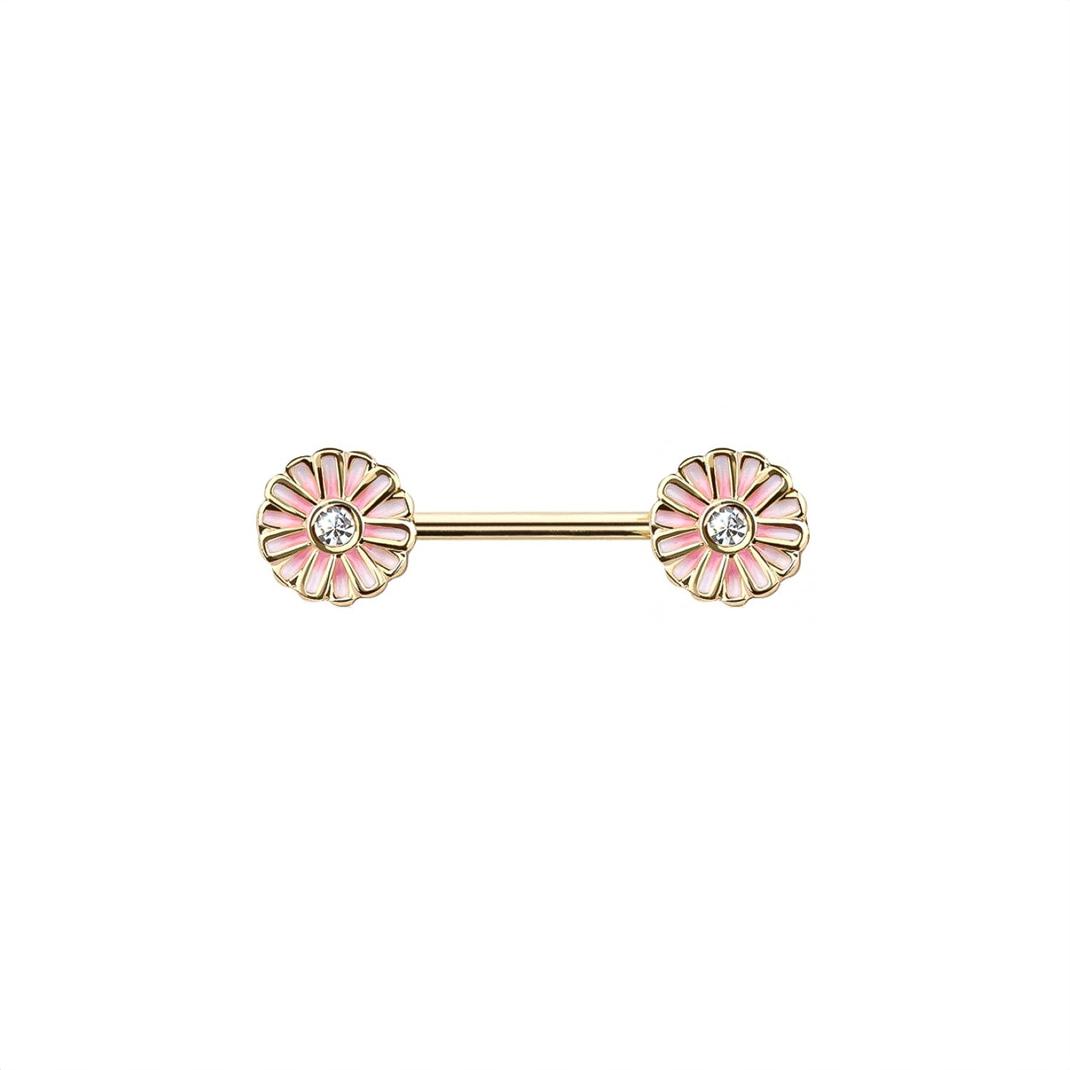 Sunburst Daisy Flower Nipple Ring