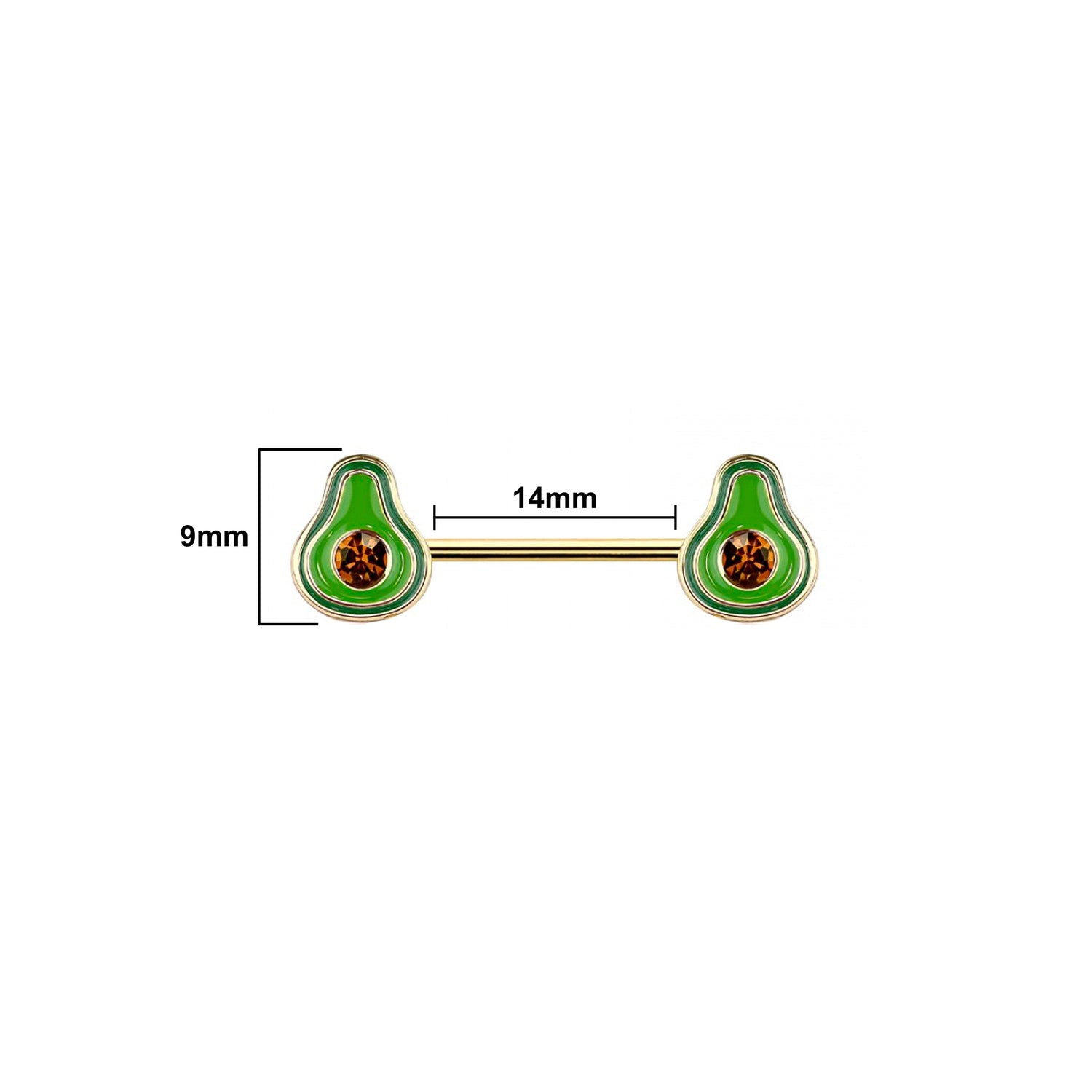 Avocado Nipple Ring