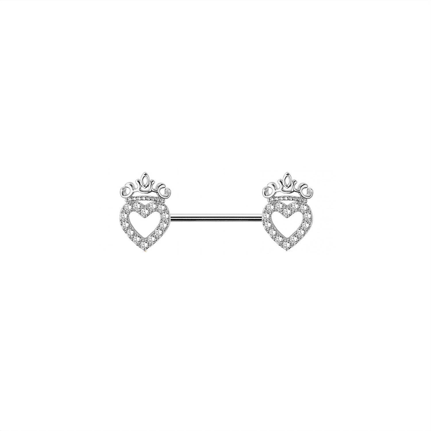 Heart Crown Nipple Ring