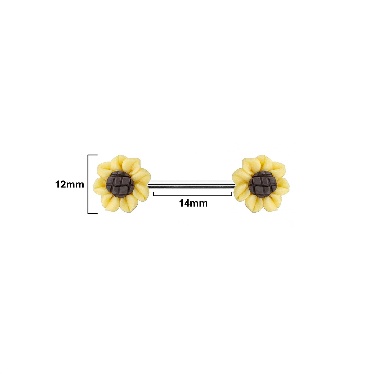 Sunflower Nipple Ring