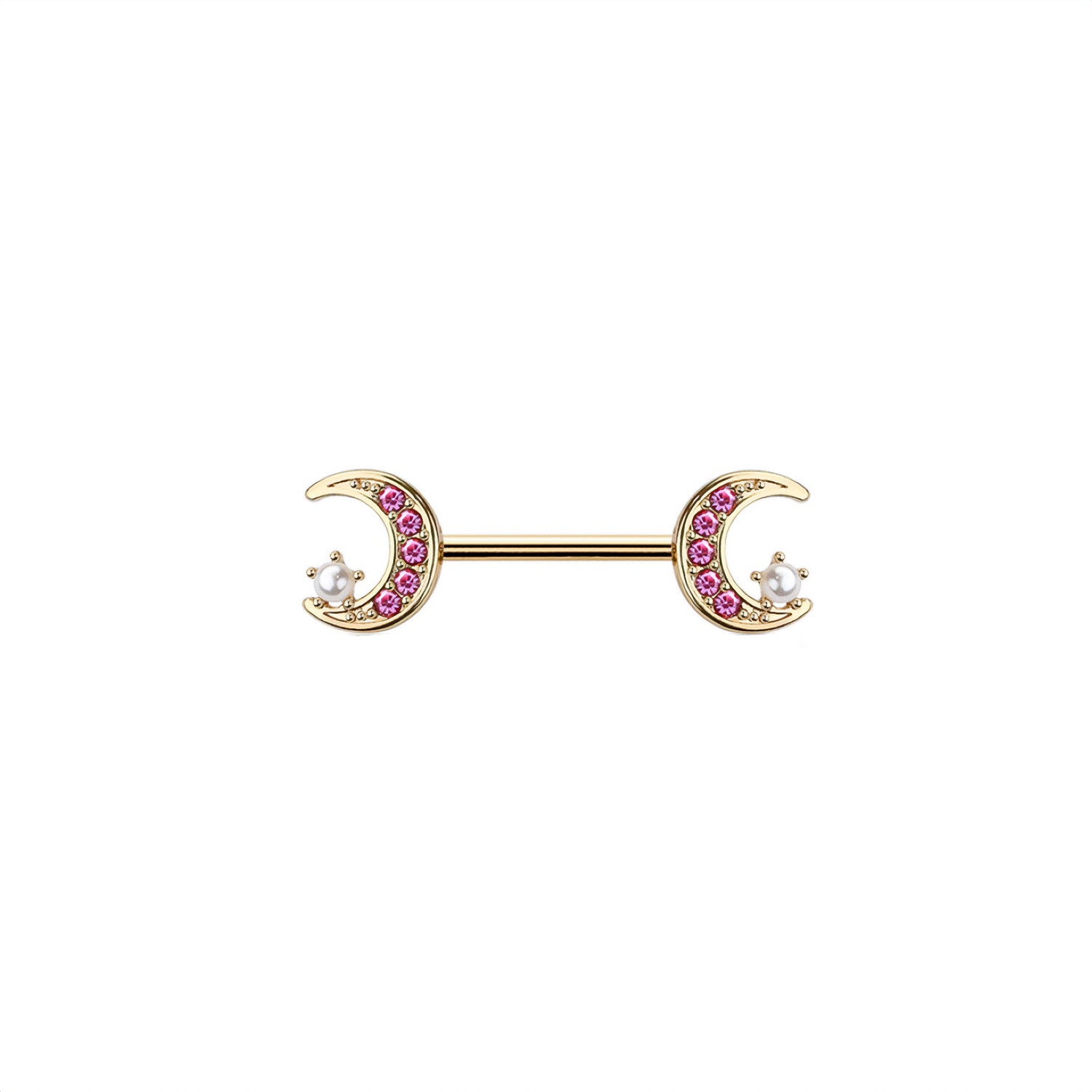 Moon & Star Nipple Ring