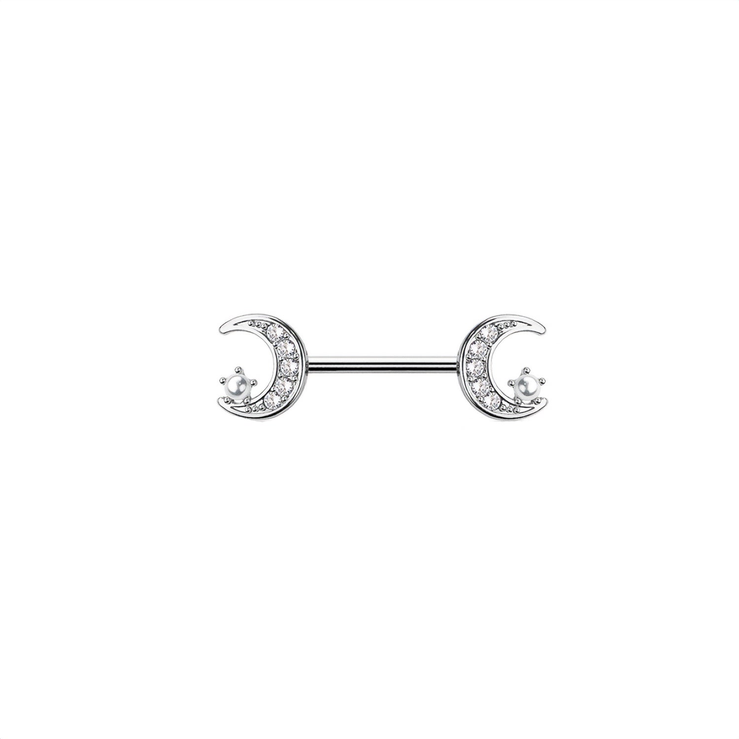 Moon & Star Nipple Ring