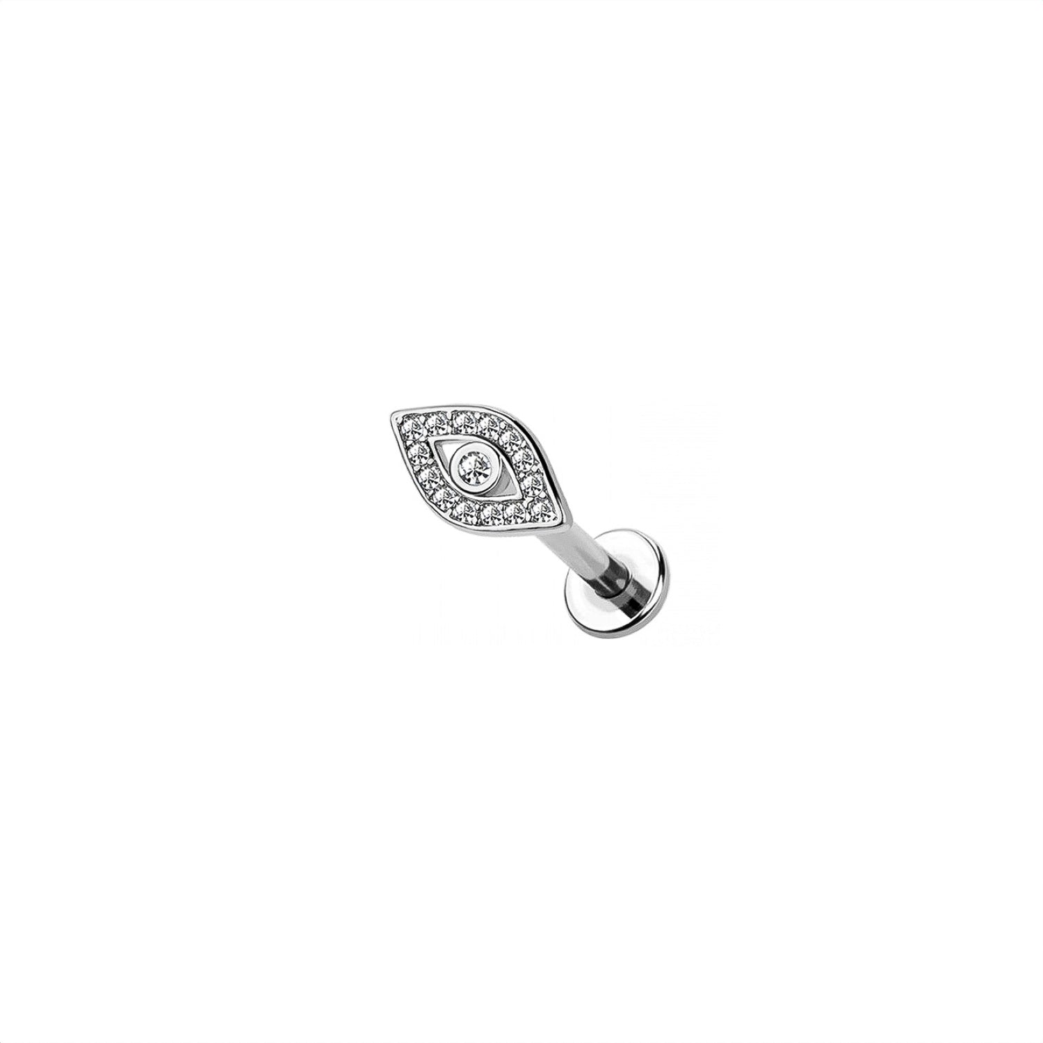 Micro Evil Eye Labret Earring