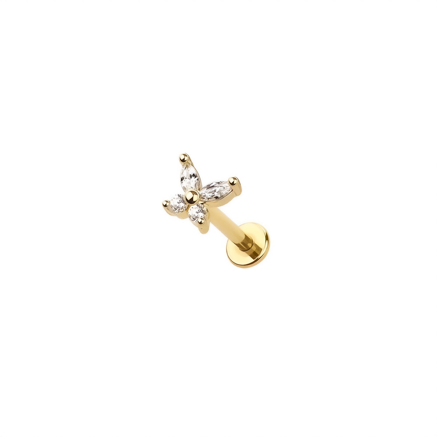Micro Butterfly Threadless Labret