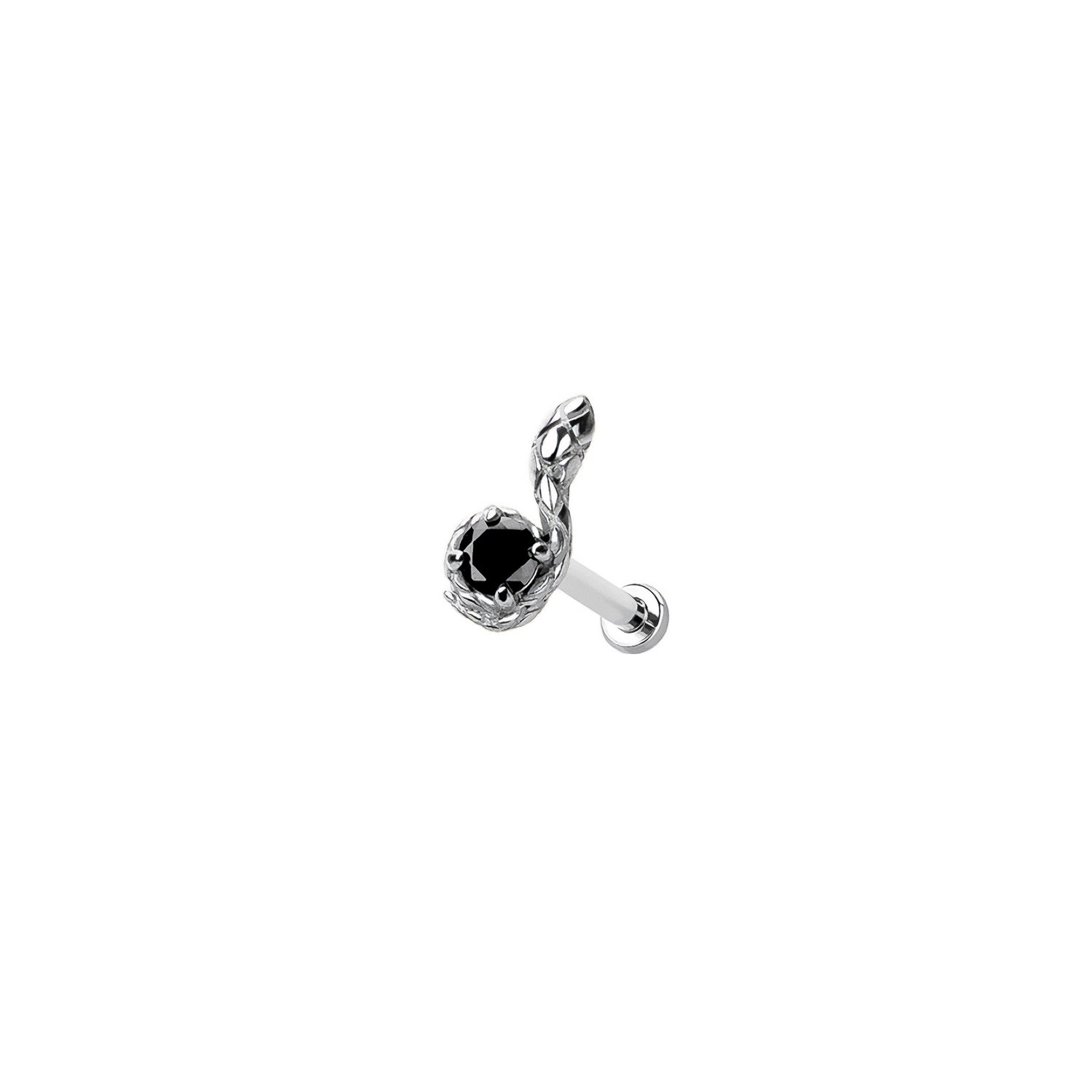 Micro Snake Threadless Labret Earring