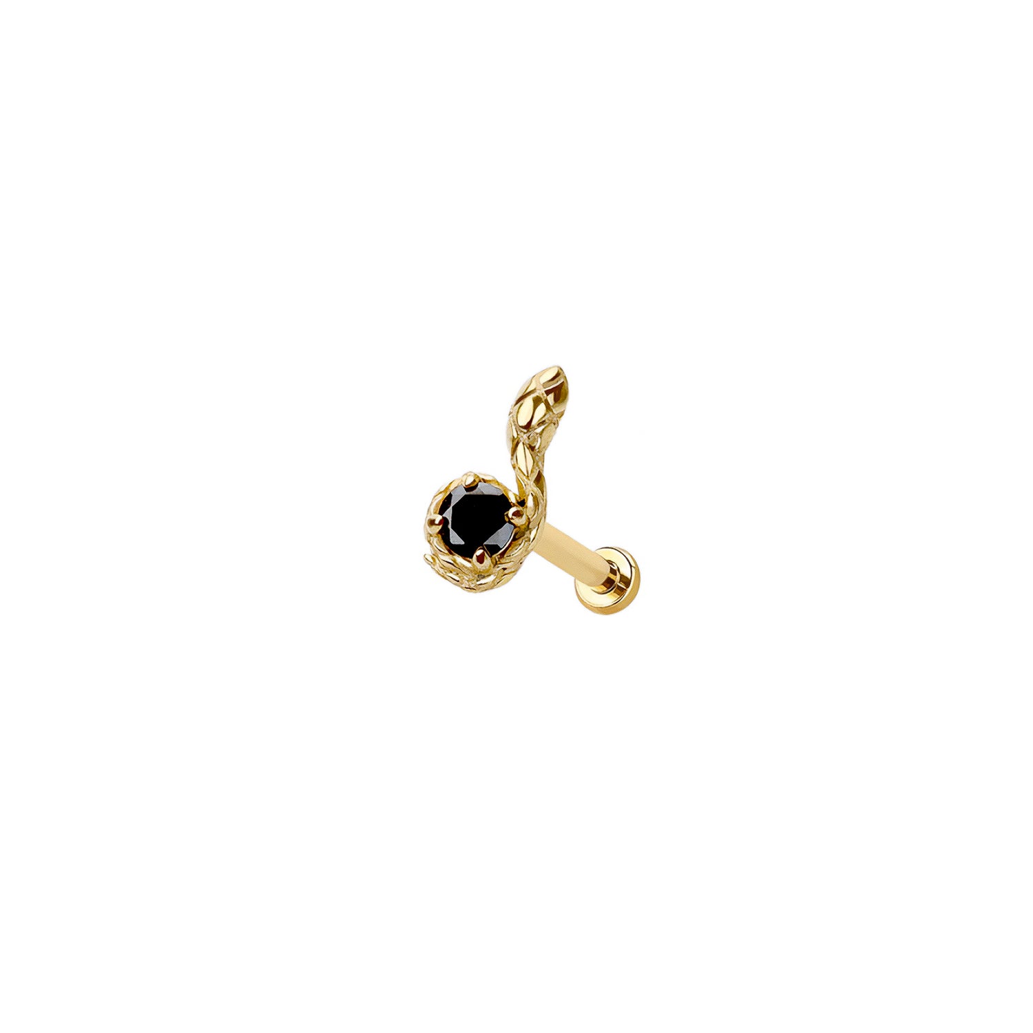 Micro Snake Threadless Labret Earring