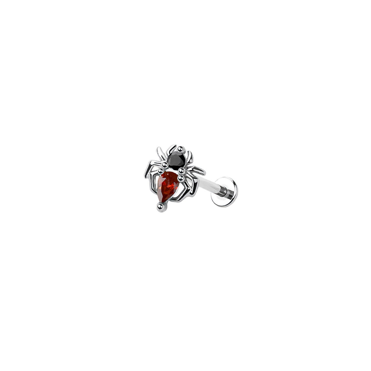 Micro Spider Threadless Labret Earring