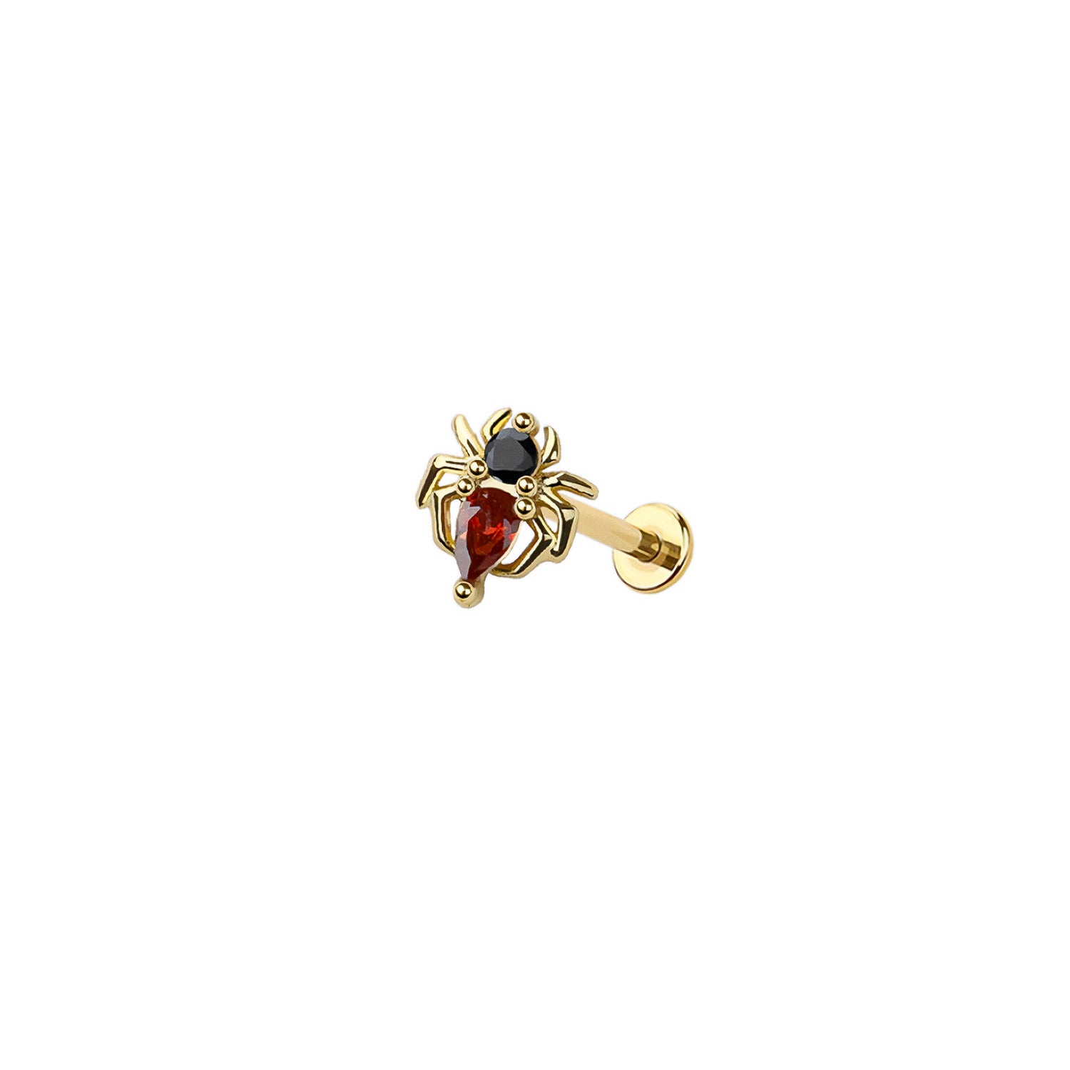 Micro Spider Threadless Labret Earring