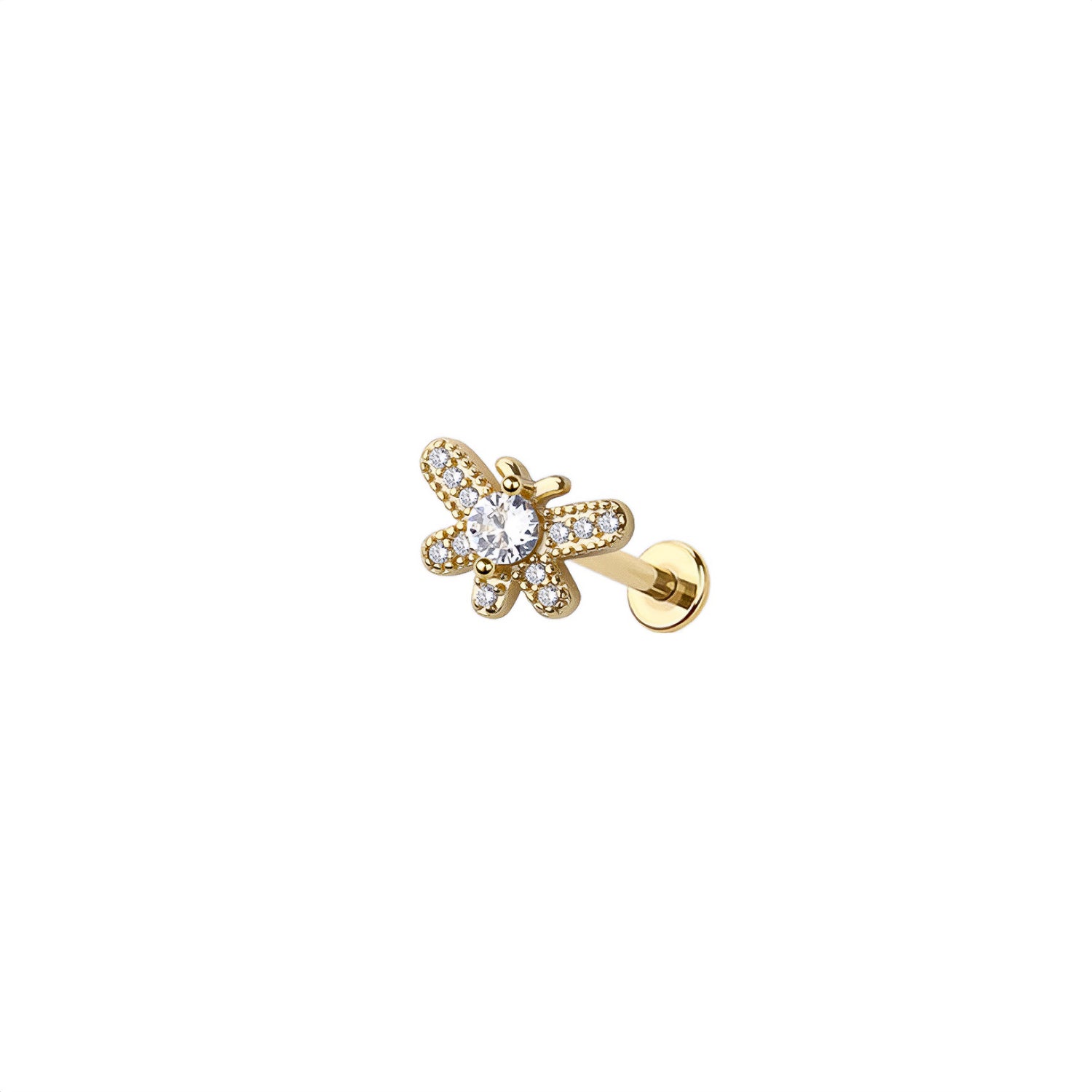 Micro Butterfly Threadless Labret