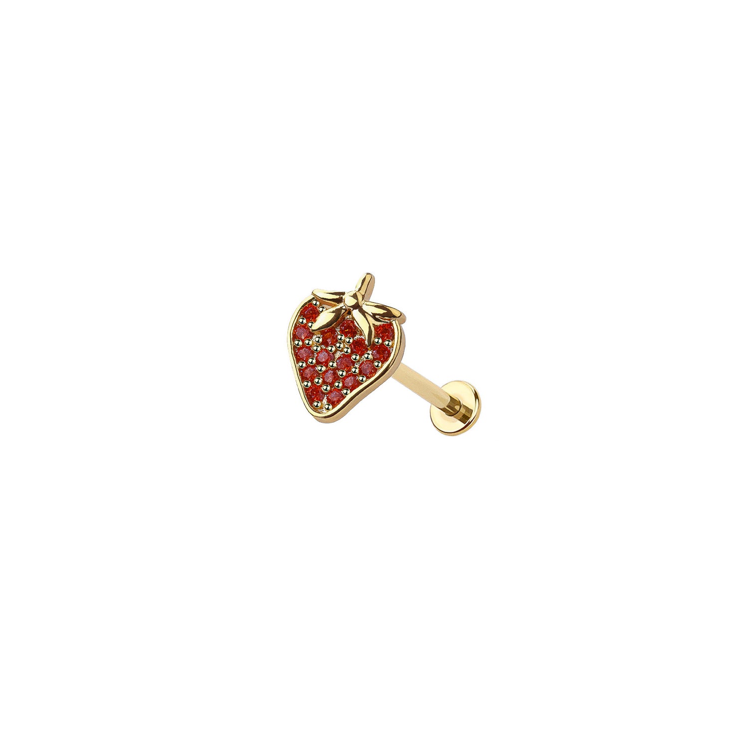 Micro Strawberry Threadless Labret