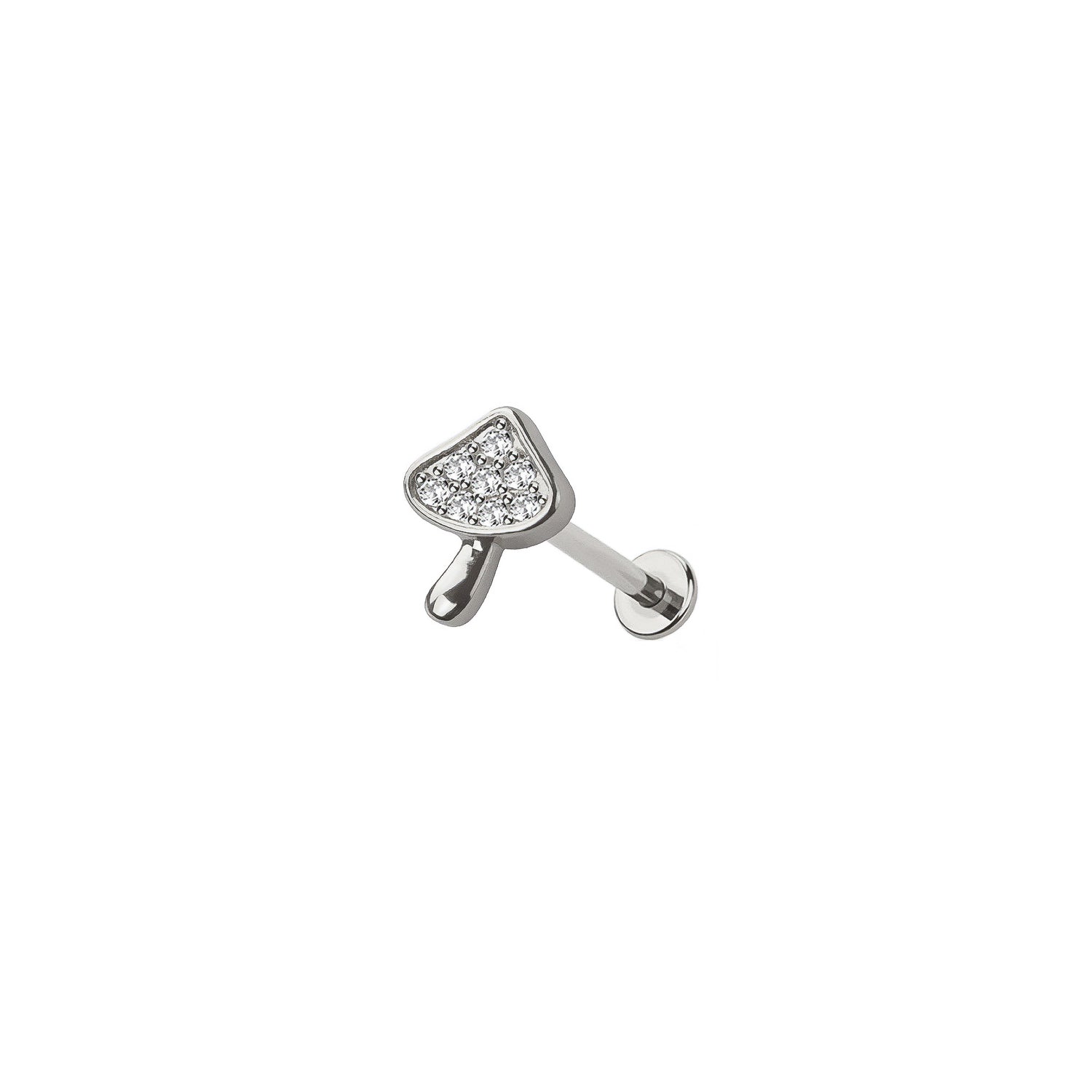 Micro Mushroom Threadless Labret