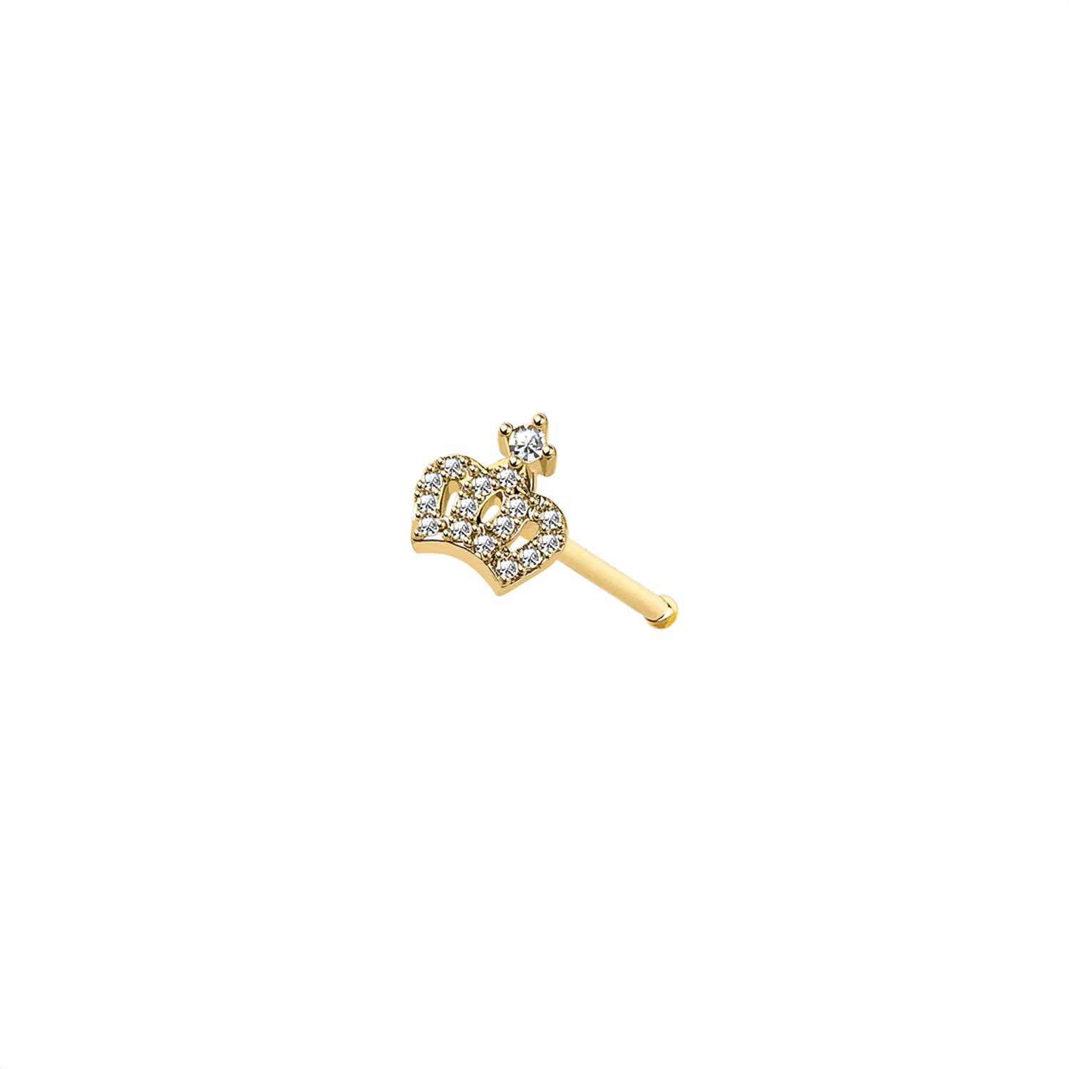 Crown Nose Bone Stud