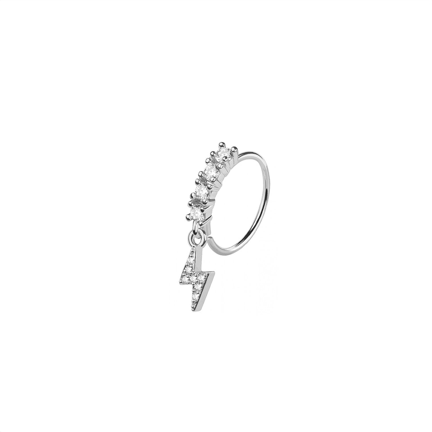Lighting Bolt Nose Ring