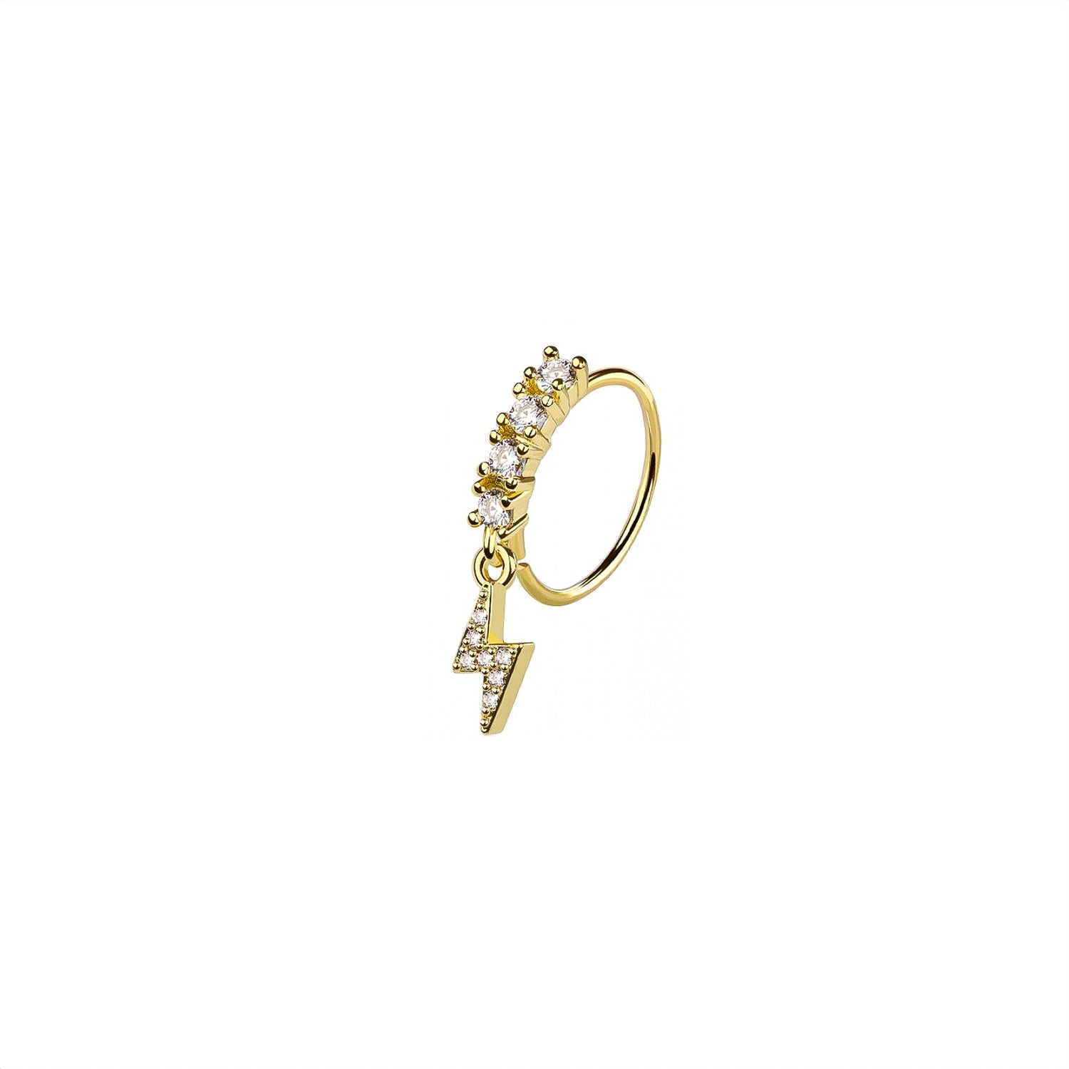 Lighting Bolt Nose Ring