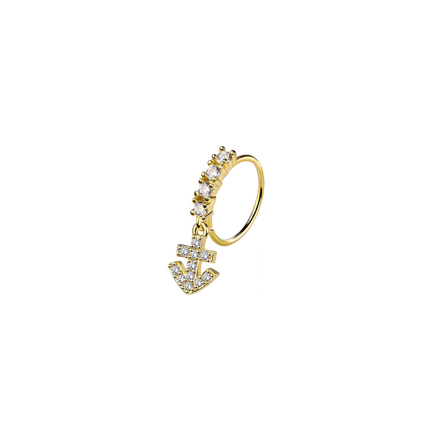 Anchor Nose Ring