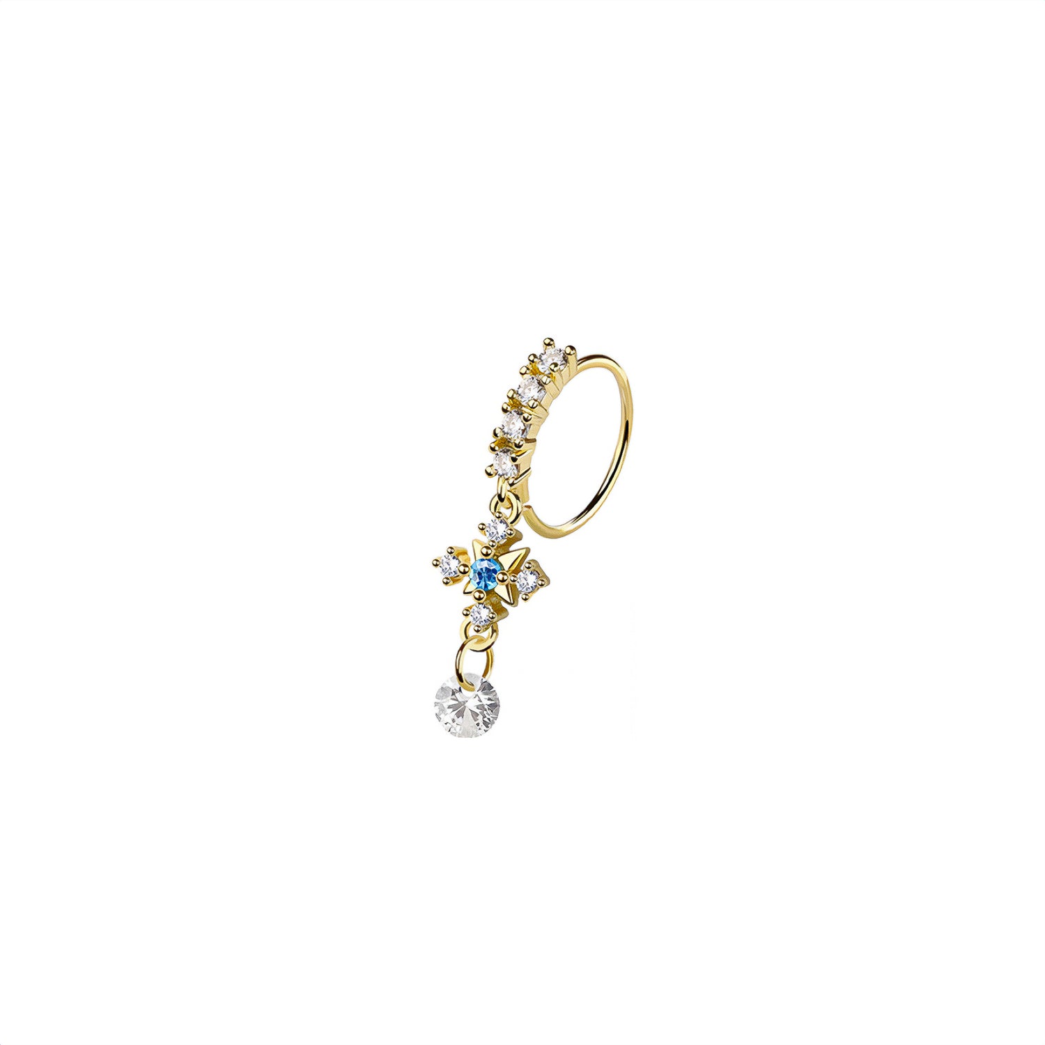 Arrow Cross Nose Ring