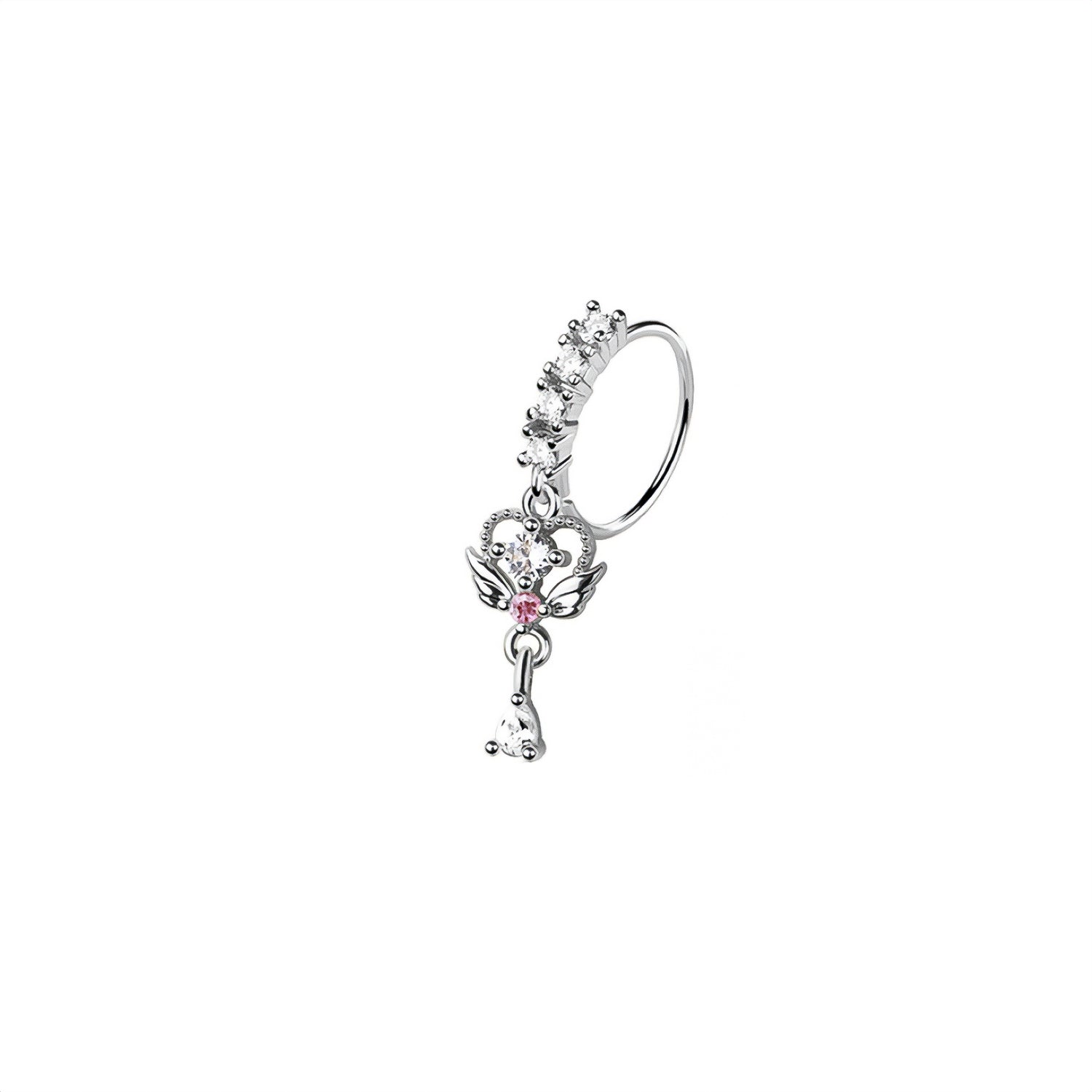 Heart Wing Nose Ring