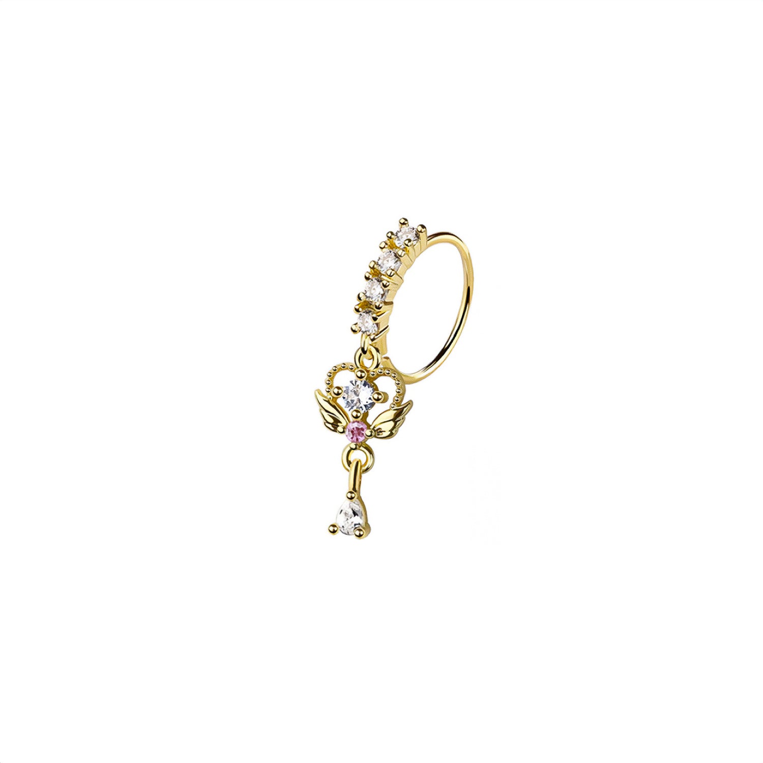 Heart Wing Nose Ring