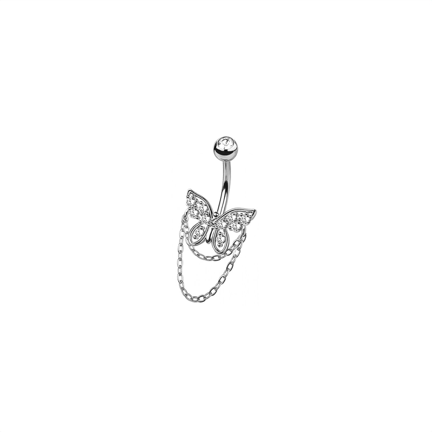 Butterfly Belly Button Ring