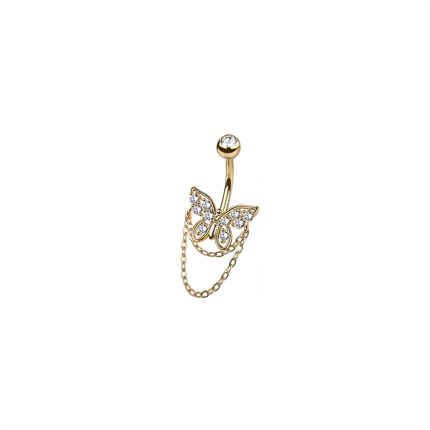 Butterfly Belly Button Ring