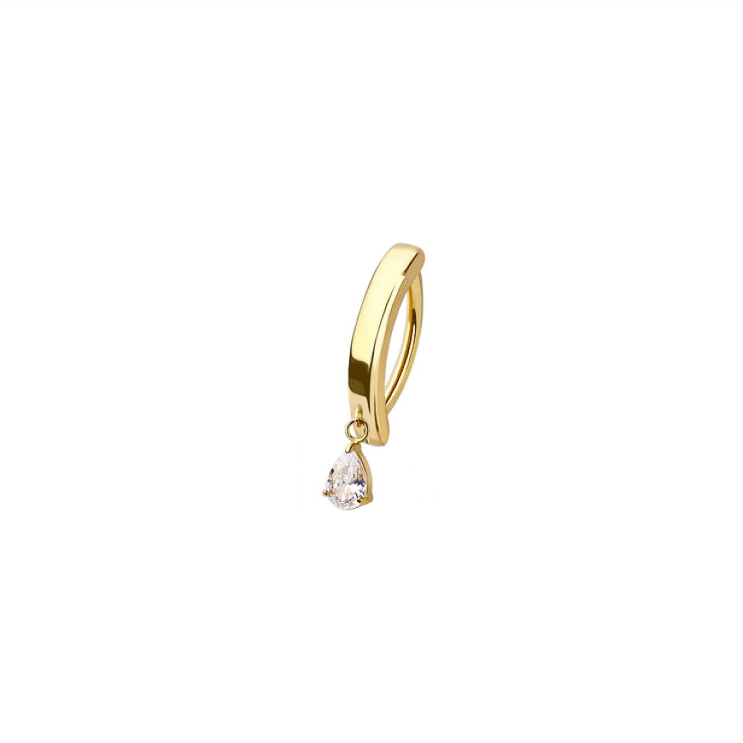 Teardrop Belly Button Clicker Ring