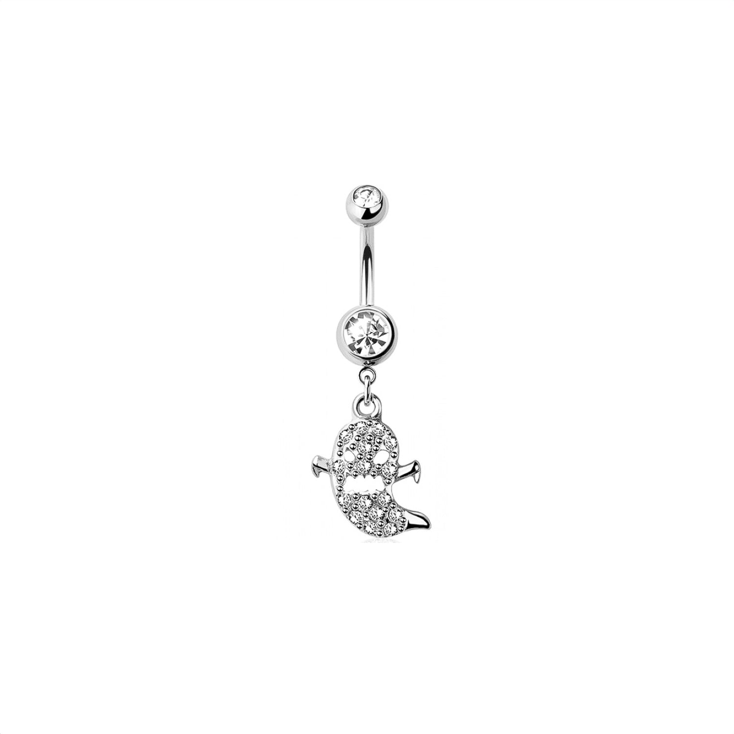 Ghost Belly Button Ring
