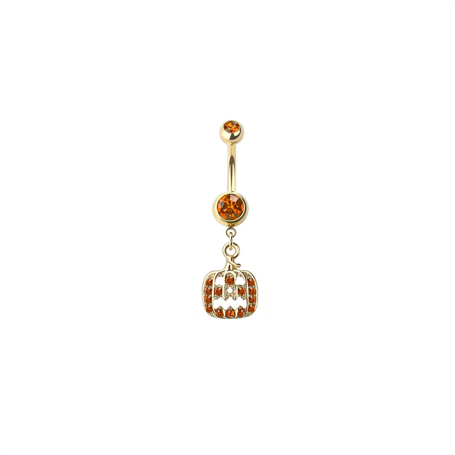 Pumpkin Belly Button Ring