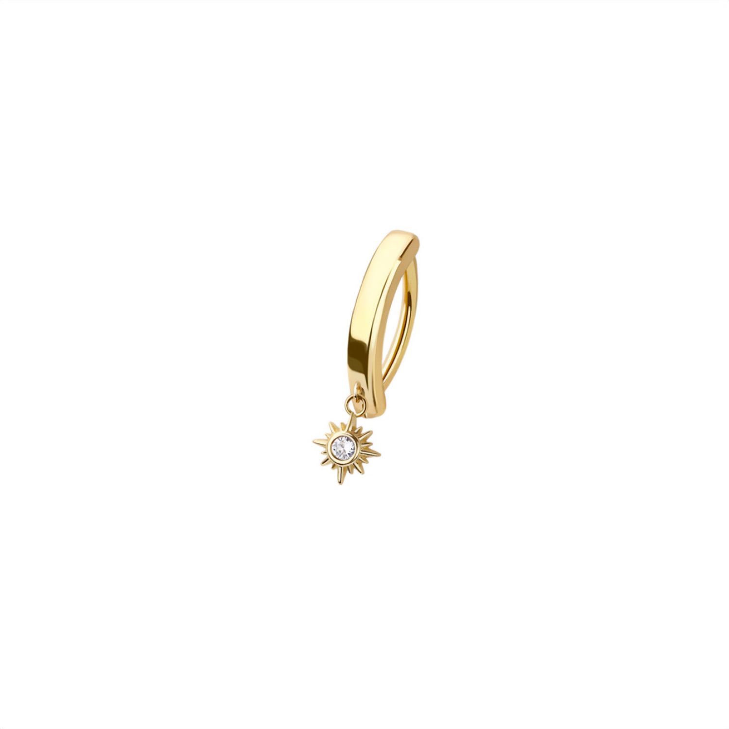 Thunderbolt Belly Button Clicker Ring