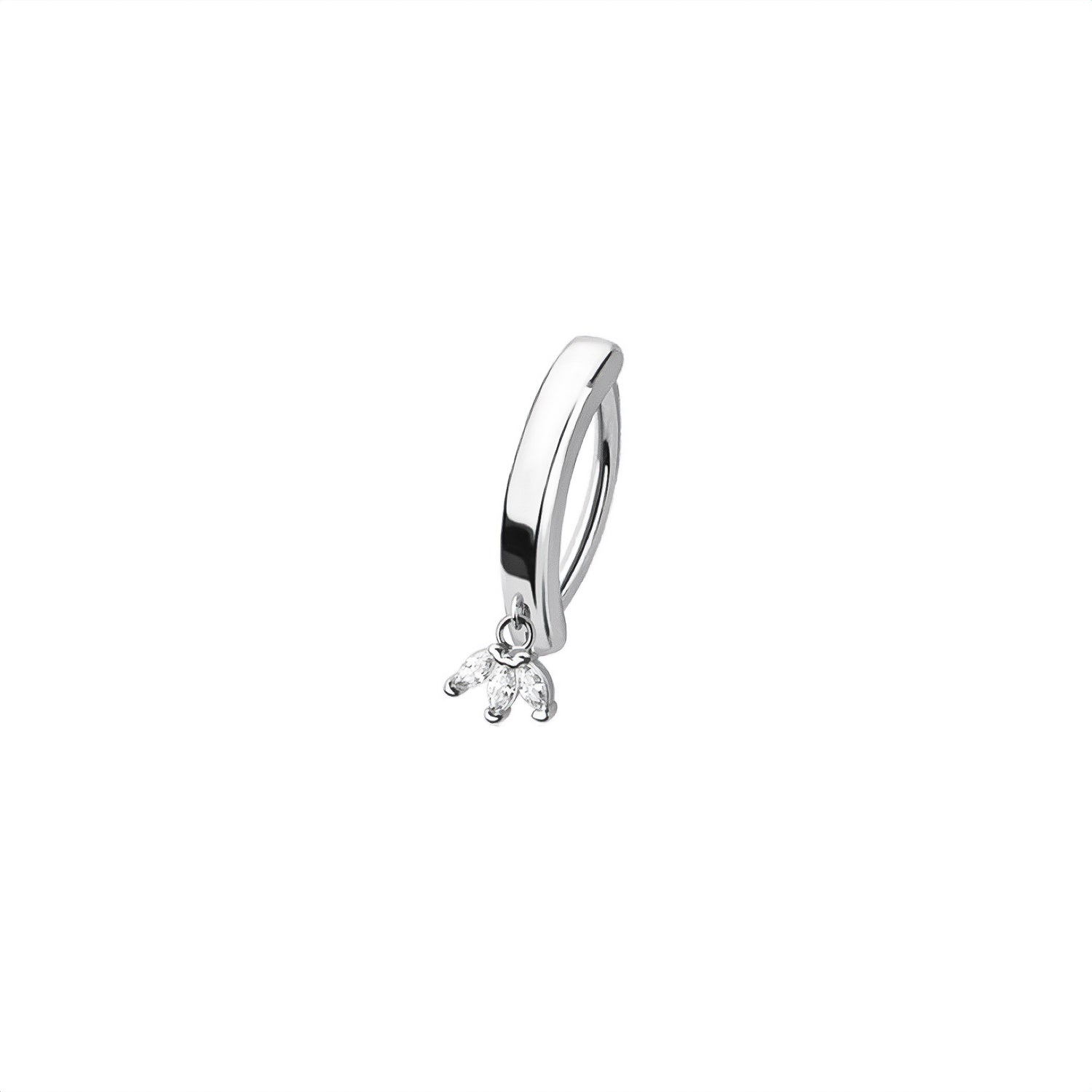 Marquise Belly Button Clicker Ring