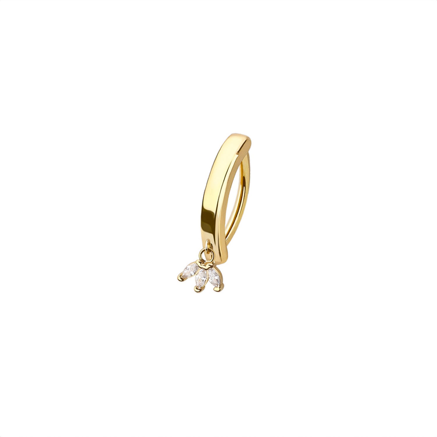 Marquise Belly Button Clicker Ring