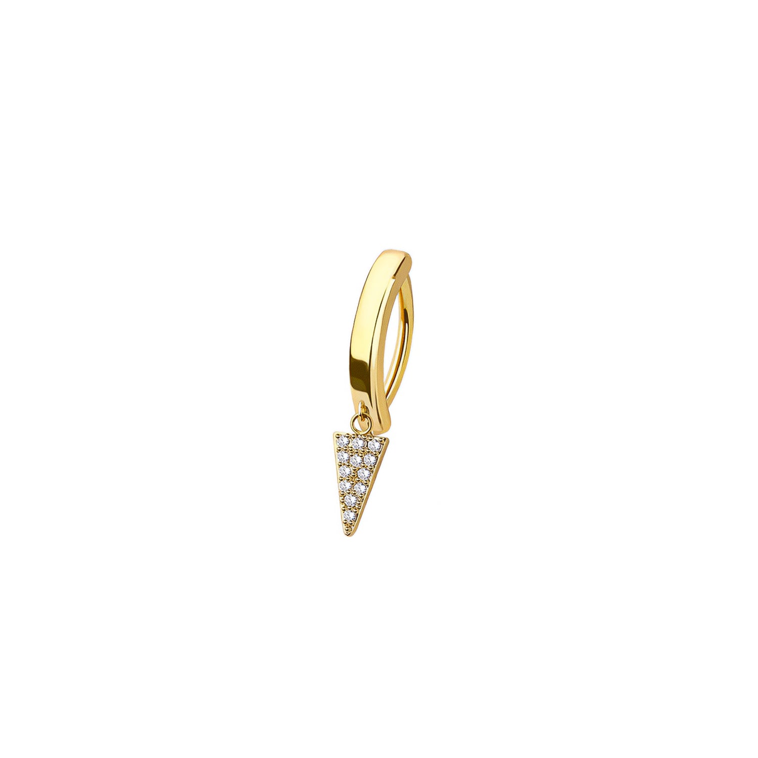 Triangle Belly Button Clicker Ring