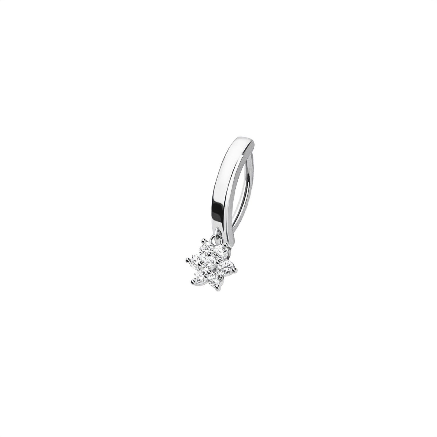 Flower Belly Button Clicker Ring