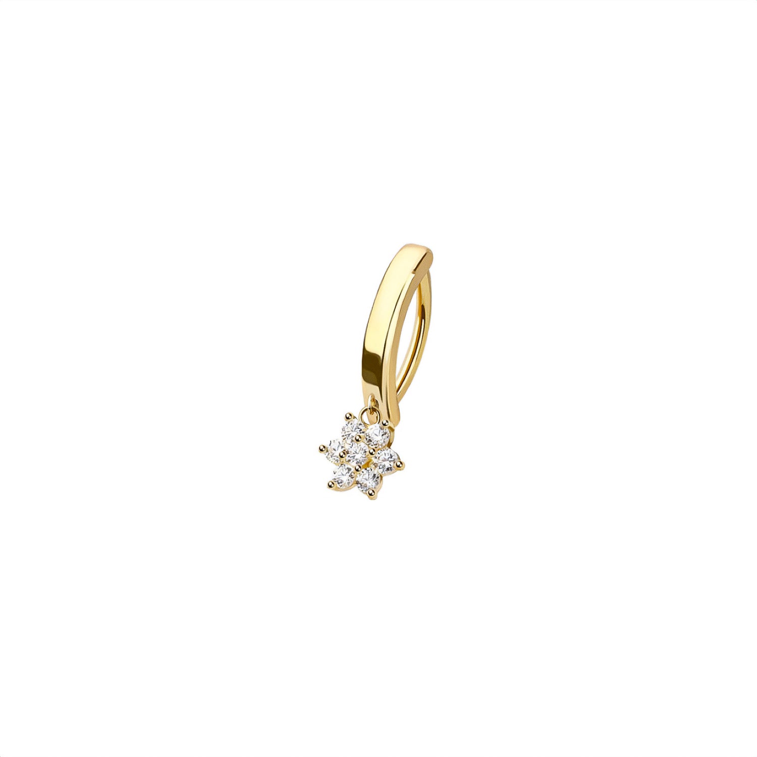 Flower Belly Button Clicker Ring