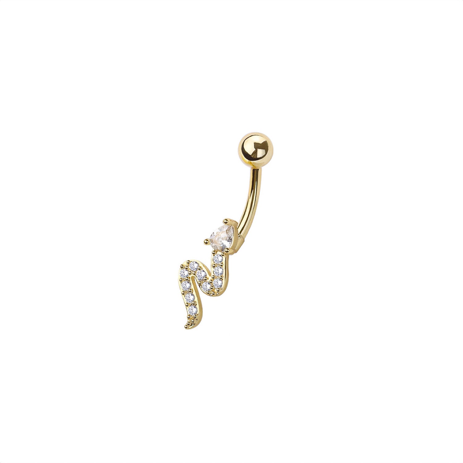 Snake Belly Button Ring